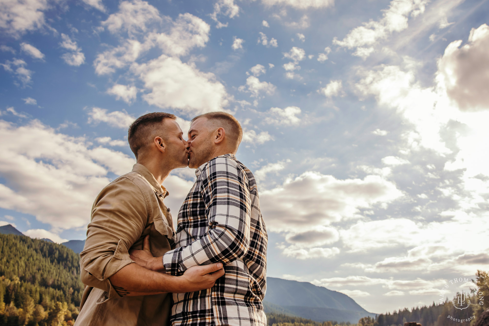 Snoqualmie North Bend adventure engagement session by Snoqualmie adventure wedding photographer James Thomas Long Photography