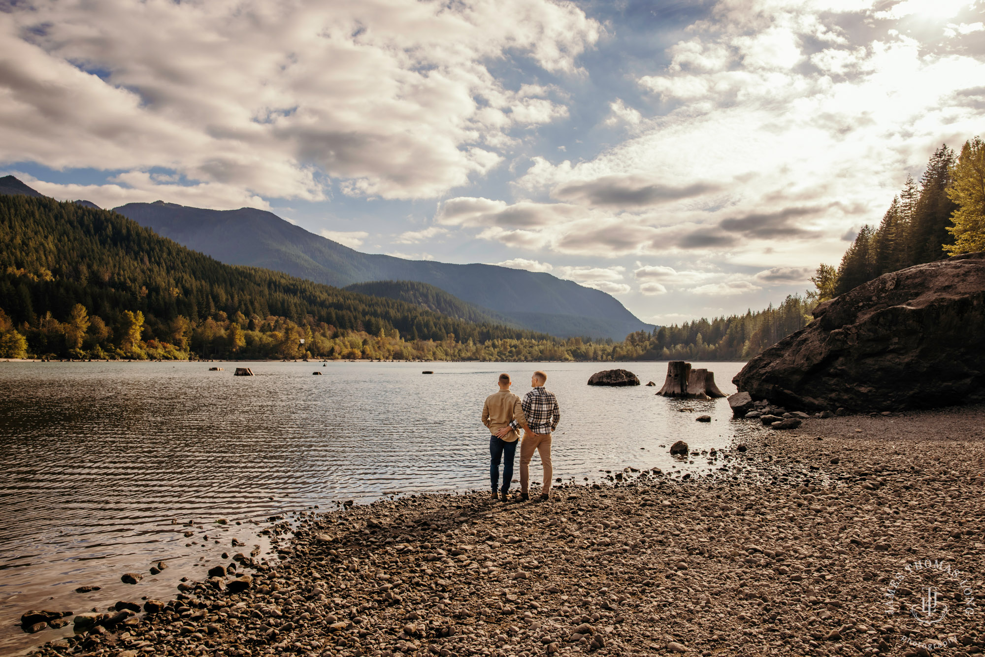 Snoqualmie North Bend adventure engagement session by Snoqualmie adventure wedding photographer James Thomas Long Photography