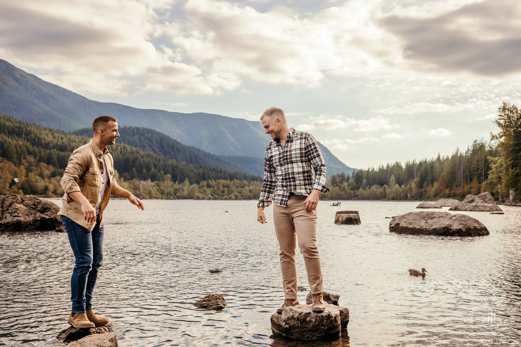 Snoqualmie North Bend adventure engagement session by Snoqualmie adventure wedding photographer James Thomas Long Photography