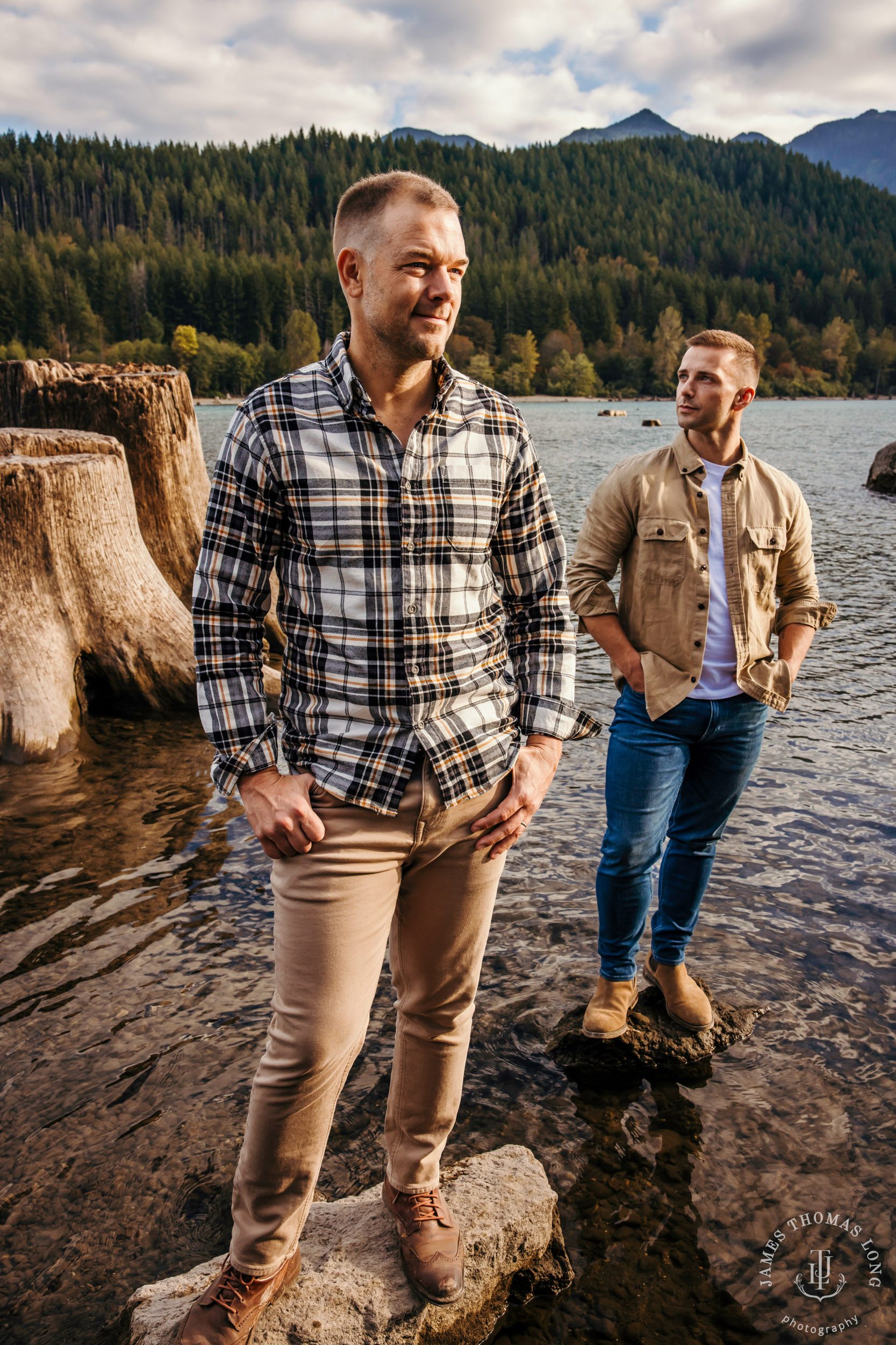 Snoqualmie North Bend adventure engagement session by Snoqualmie adventure wedding photographer James Thomas Long Photography