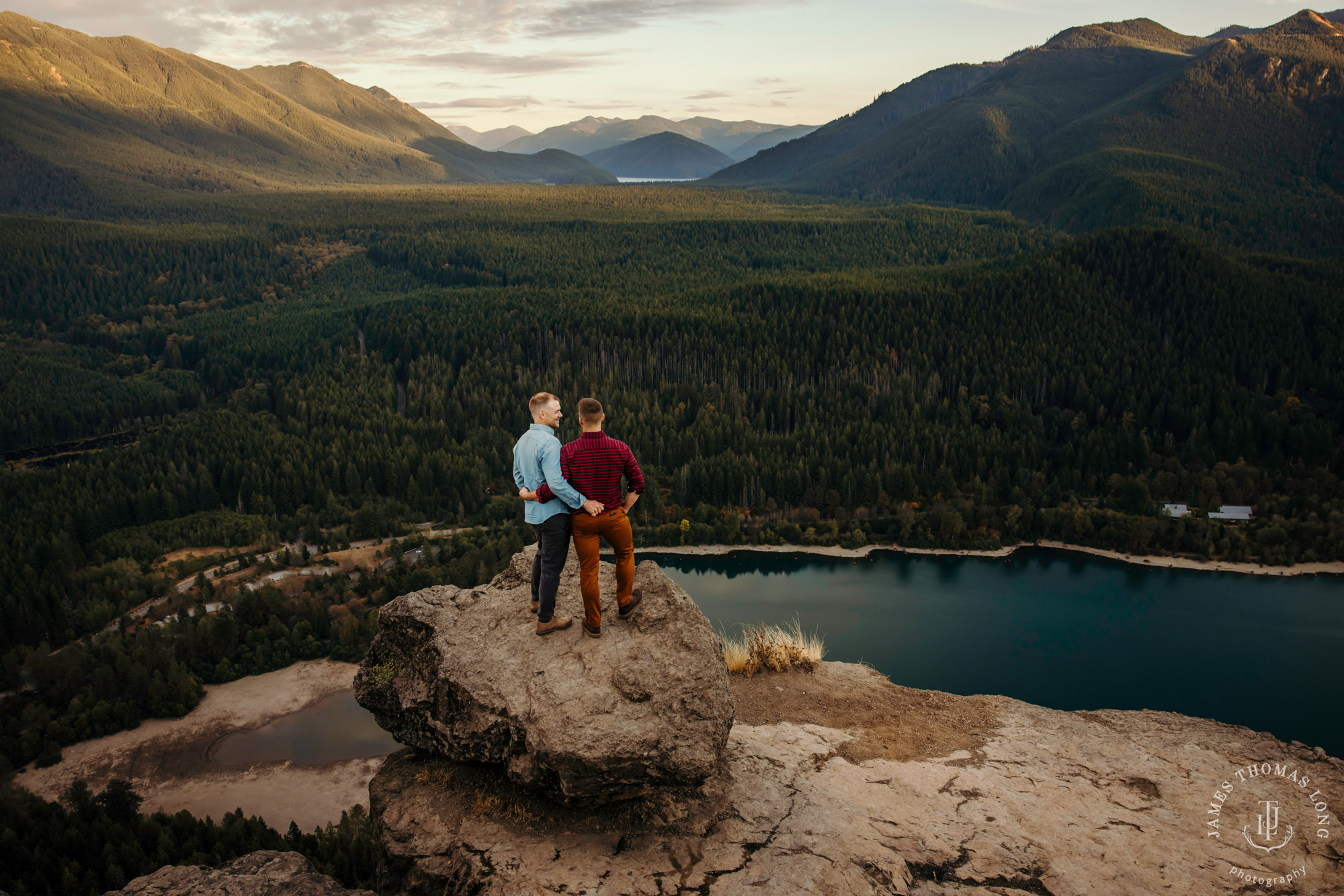 Snoqualmie North Bend adventure engagement session by Snoqualmie adventure wedding photographer James Thomas Long Photography