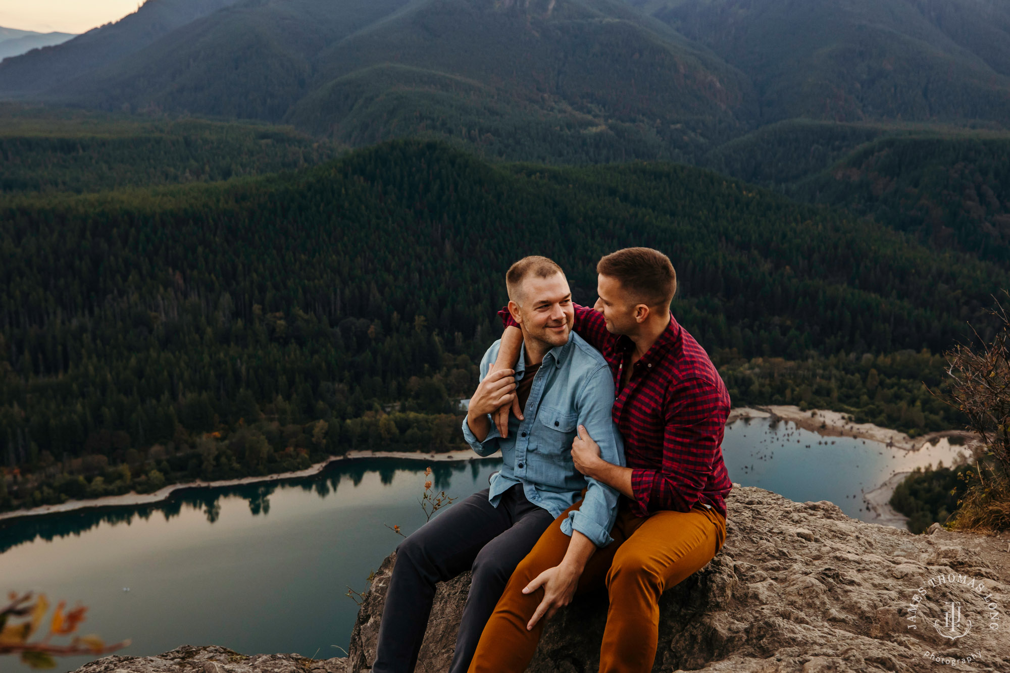 Snoqualmie North Bend adventure engagement session by Snoqualmie adventure wedding photographer James Thomas Long Photography