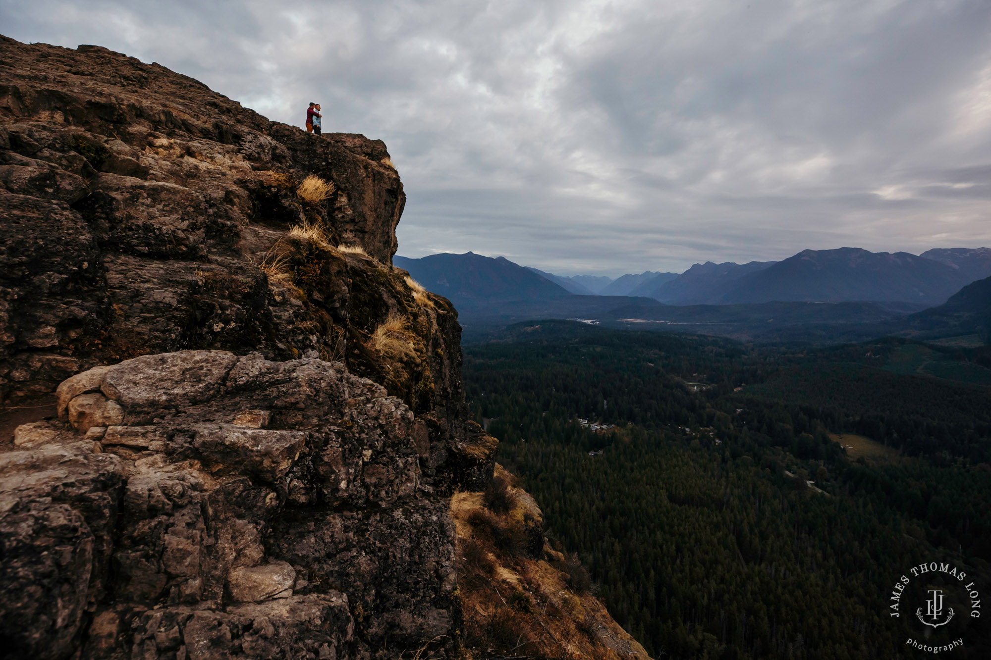 Snoqualmie North Bend adventure engagement session by Snoqualmie adventure wedding photographer James Thomas Long Photography