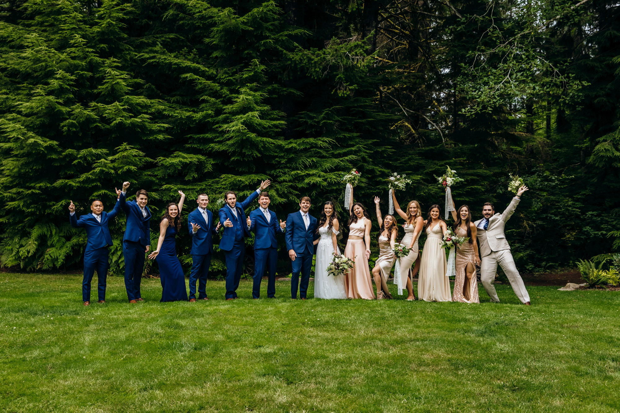 Fern Acres Forks WA wedding by Seattle wedding photographer James Thomas Long Photography