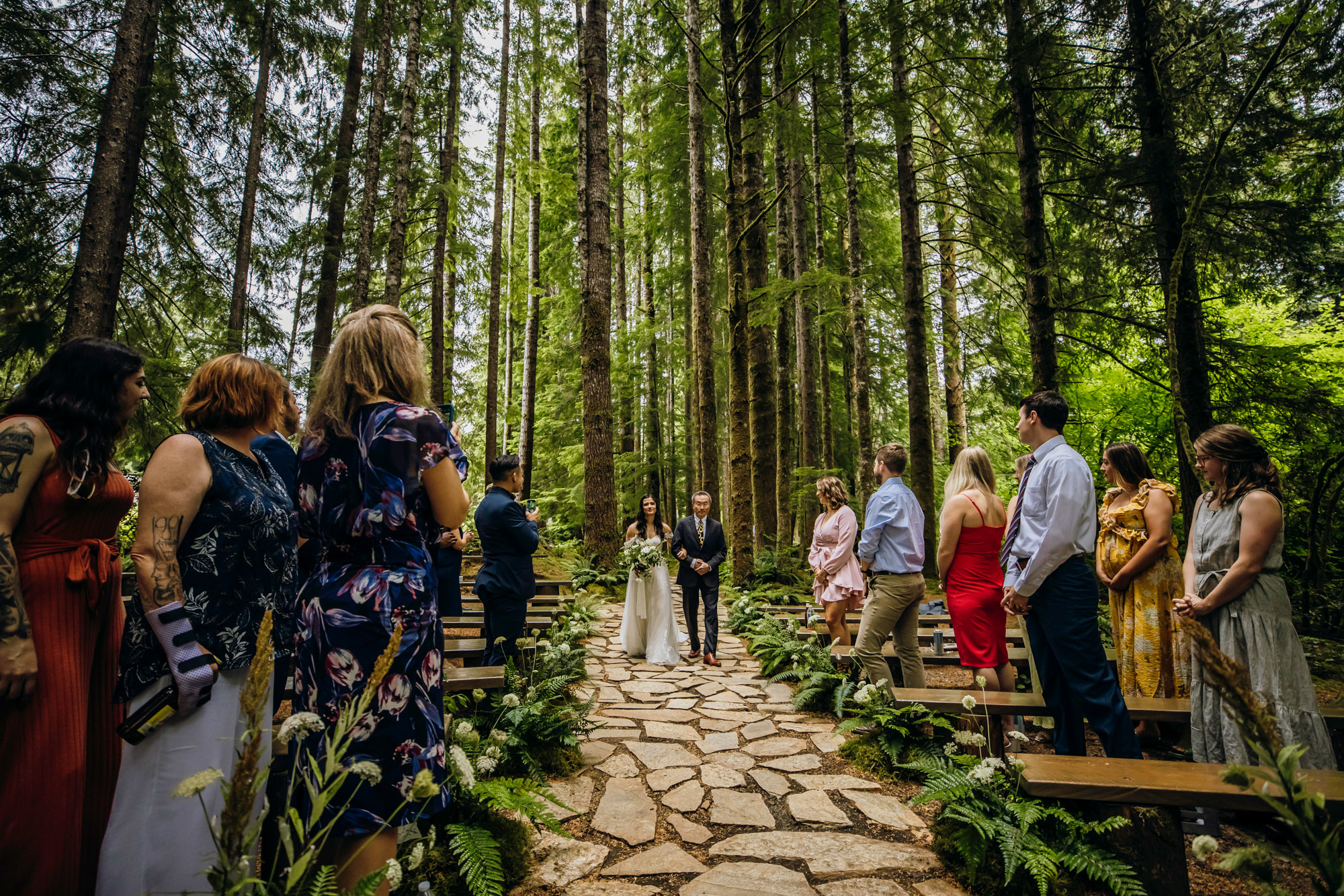 Fern Acres Forks WA wedding by Seattle wedding photographer James Thomas Long Photography