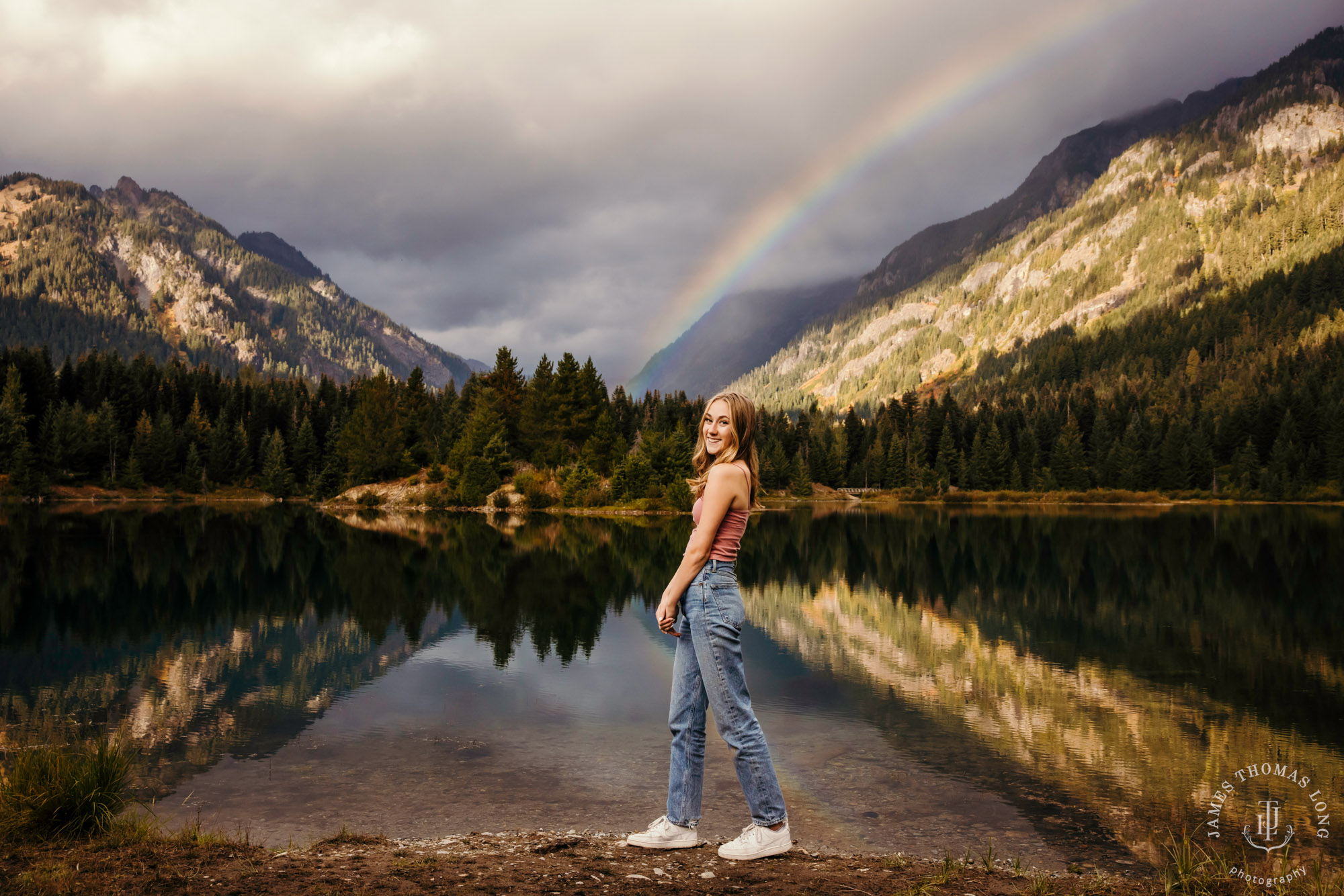 Snoqualmie Pass senior portrait session by Seattle senior portrait photographer James Thomas Long Photography