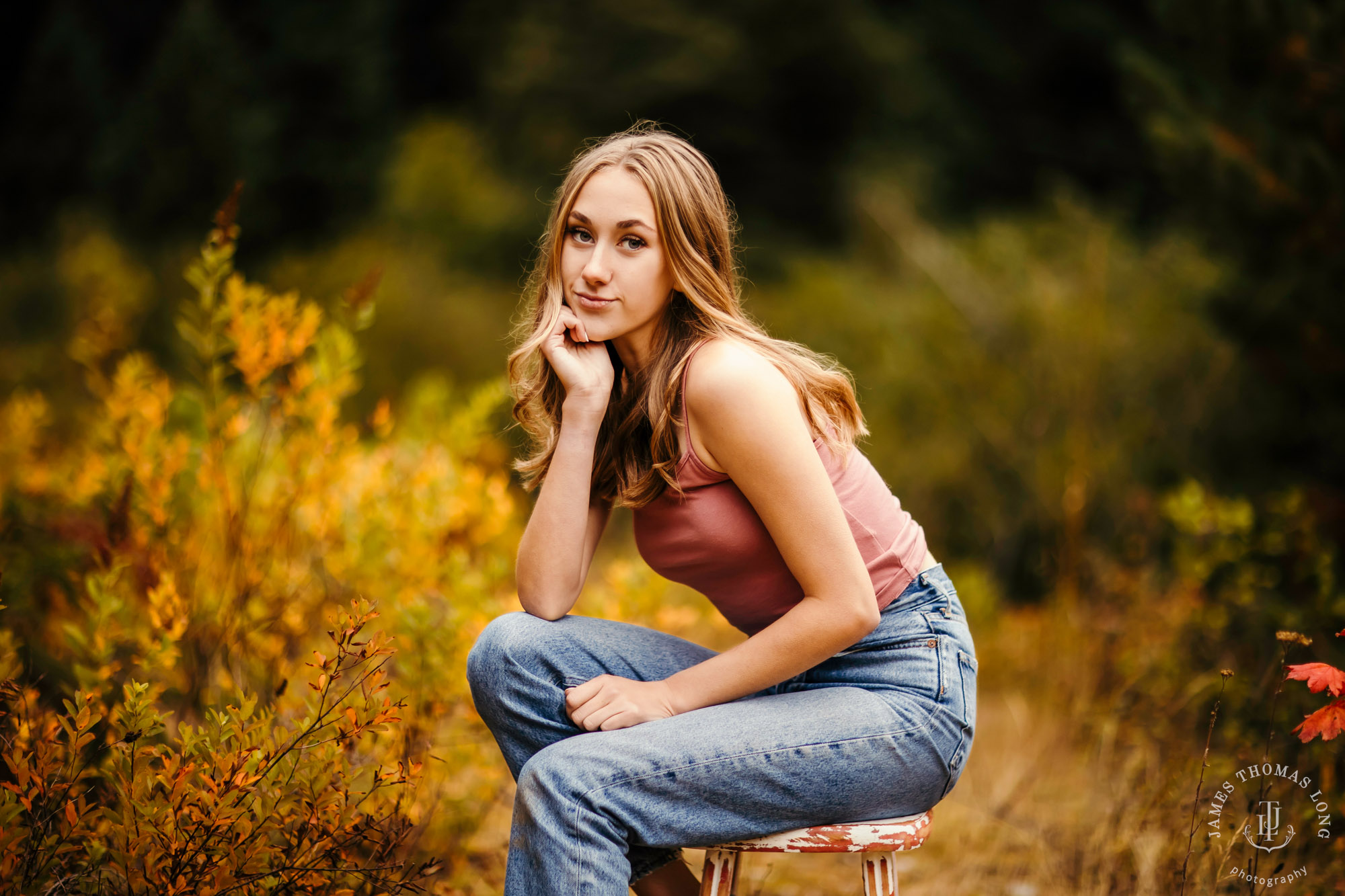 Snoqualmie Pass senior portrait session by Seattle senior portrait photographer James Thomas Long Photography