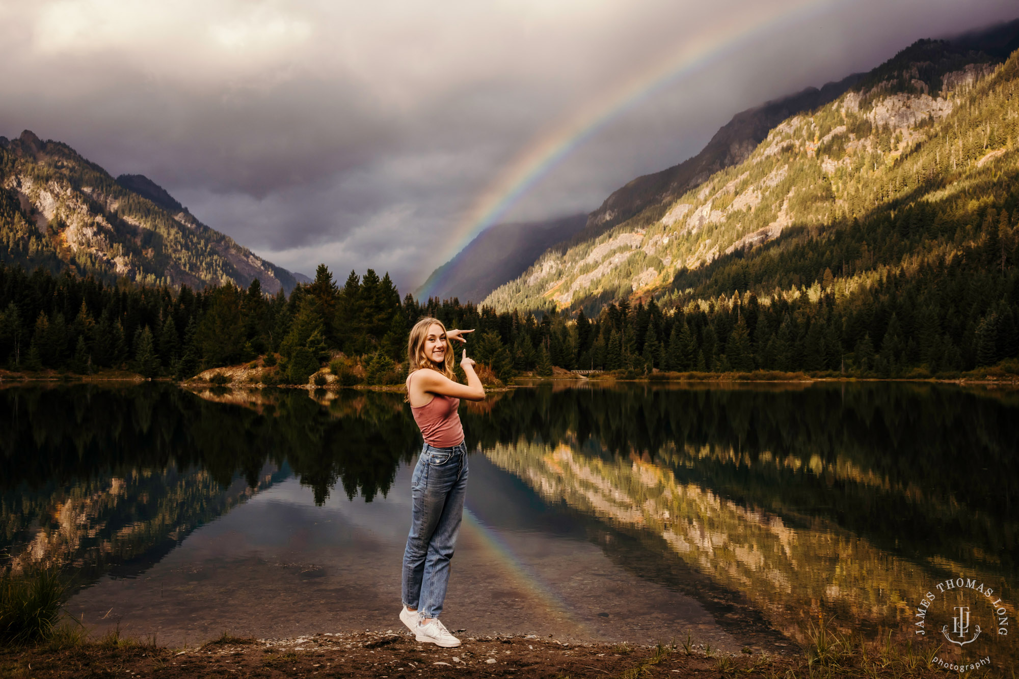 Snoqualmie Pass senior portrait session by Seattle senior portrait photographer James Thomas Long Photography