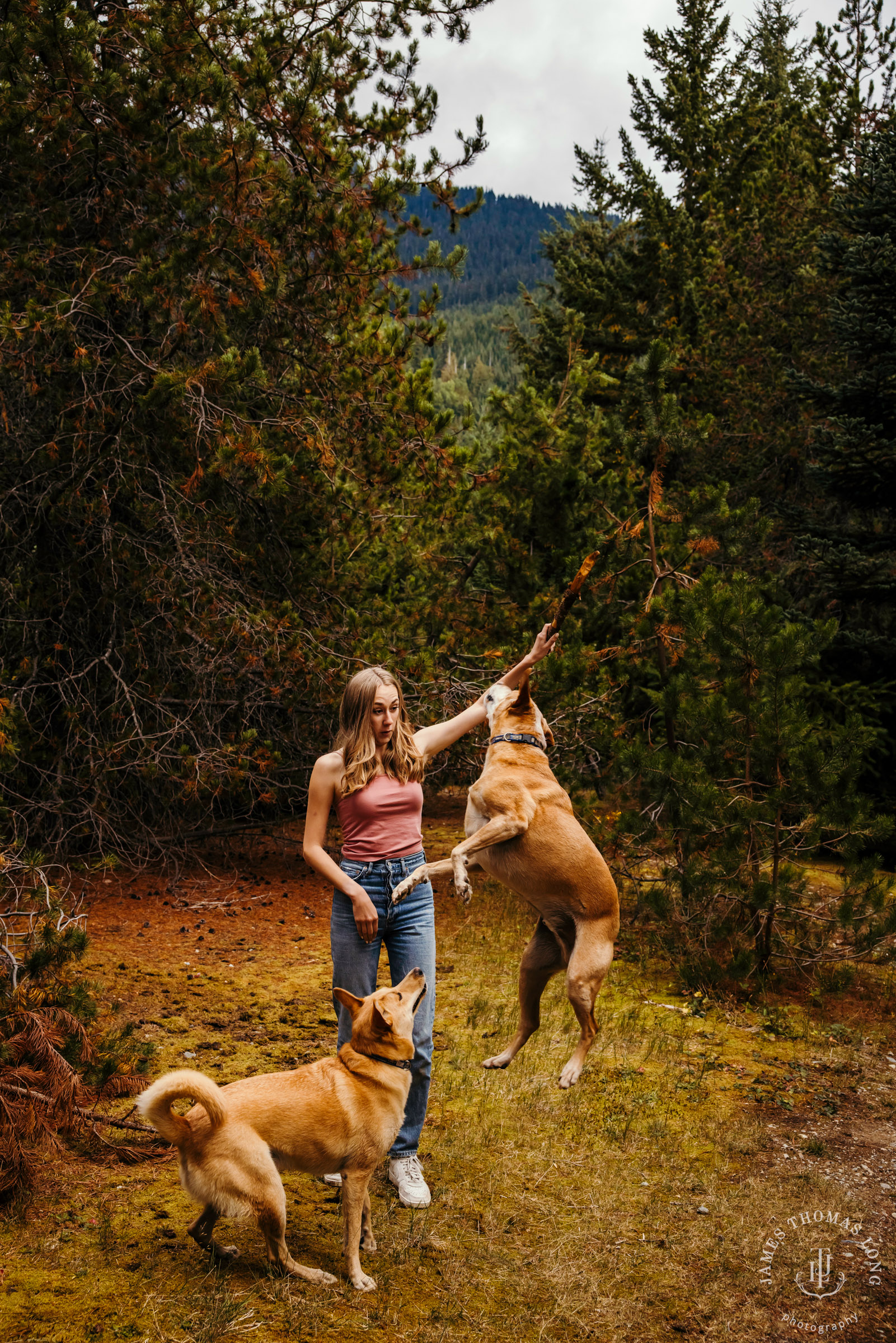 Snoqualmie Pass senior portrait session by Seattle senior portrait photographer James Thomas Long Photography