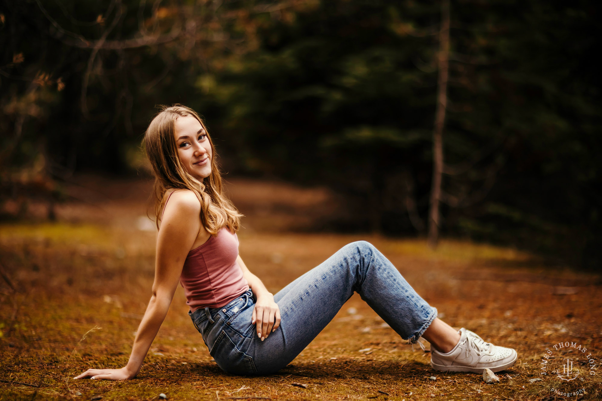 Snoqualmie Pass senior portrait session by Seattle senior portrait photographer James Thomas Long Photography