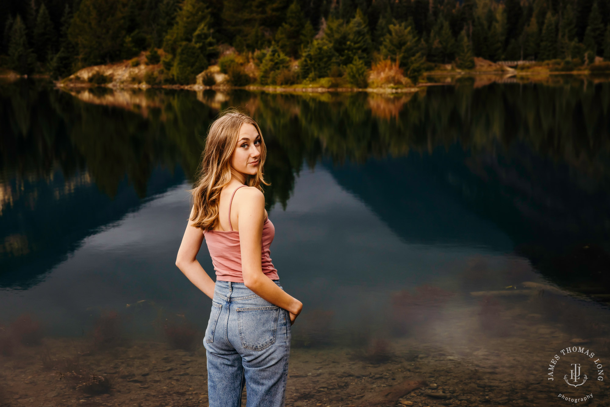 Snoqualmie Pass senior portrait session by Seattle senior portrait photographer James Thomas Long Photography