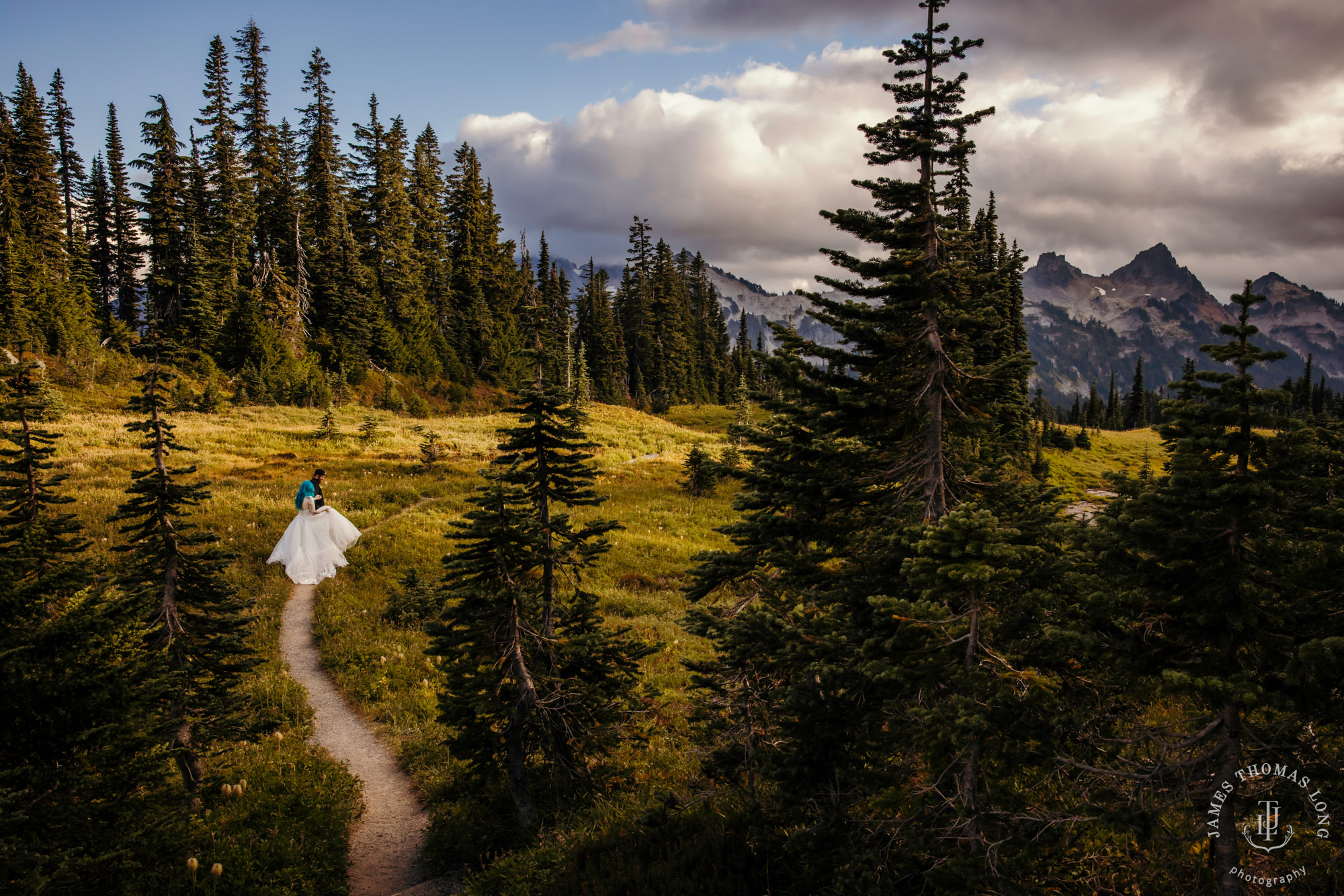 Mount Rainier post wedding session by Seattle wedding photographer James Thomas Long Photography