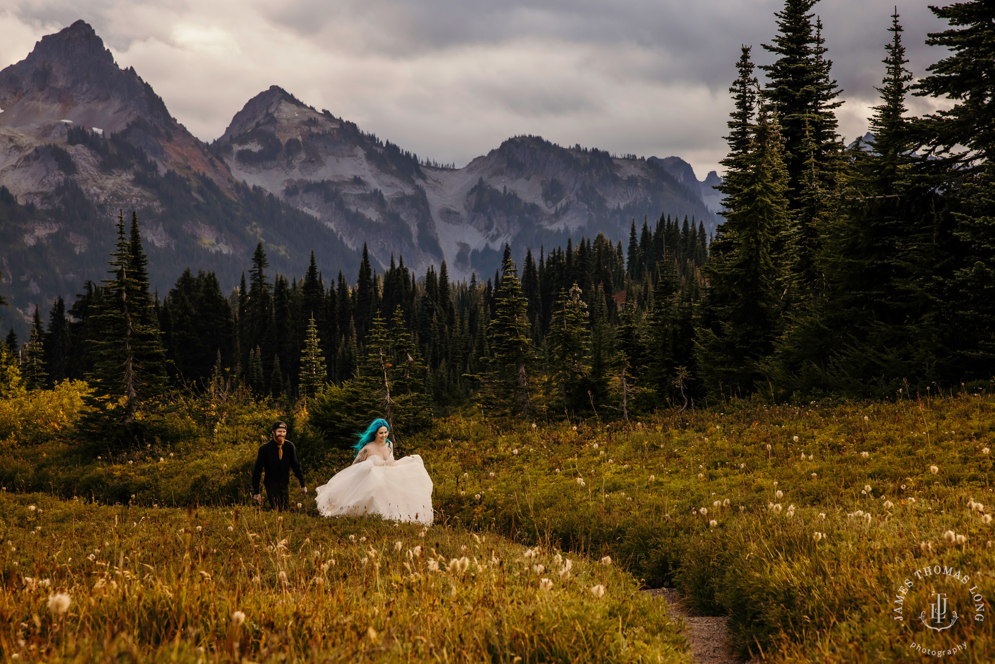 Mount Rainier post wedding session by Seattle wedding photographer James Thomas Long Photography