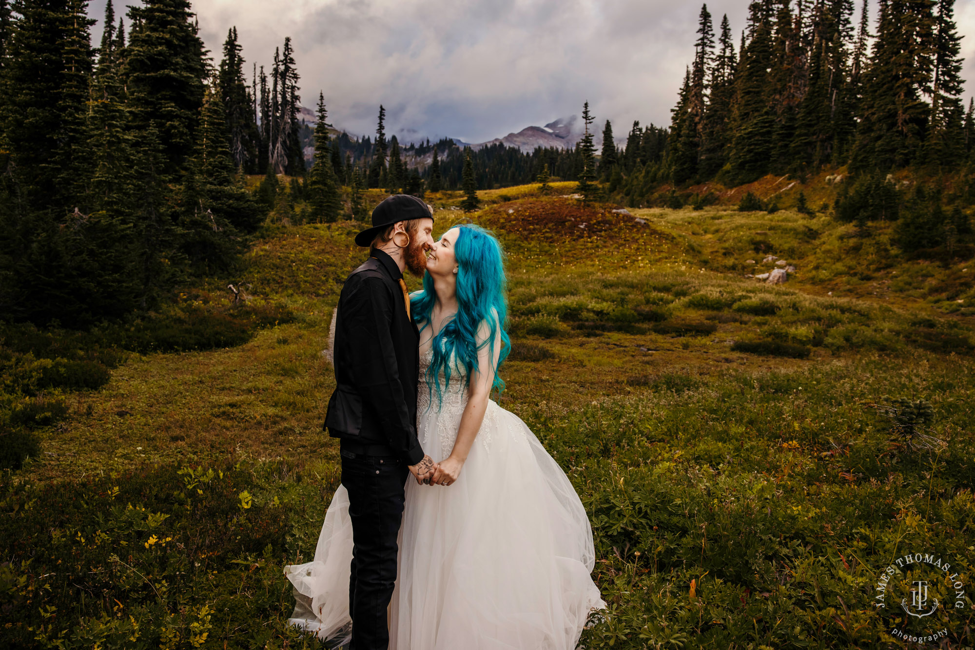 Mount Rainier post wedding session by Seattle wedding photographer James Thomas Long Photography