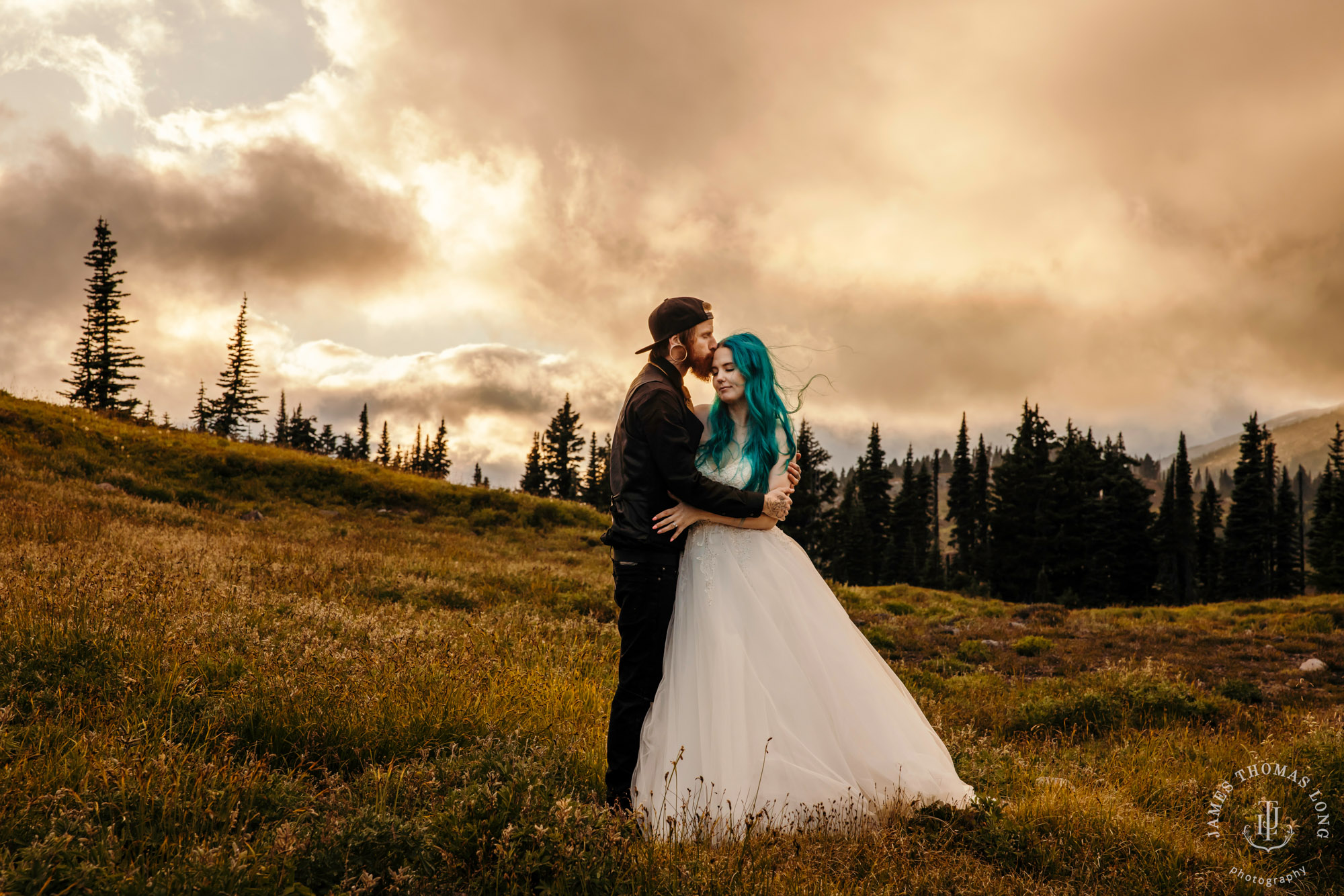 Mount Rainier post wedding session by Seattle wedding photographer James Thomas Long Photography