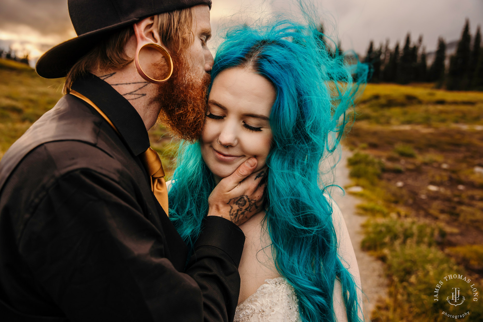 Mount Rainier post wedding session by Seattle wedding photographer James Thomas Long Photography