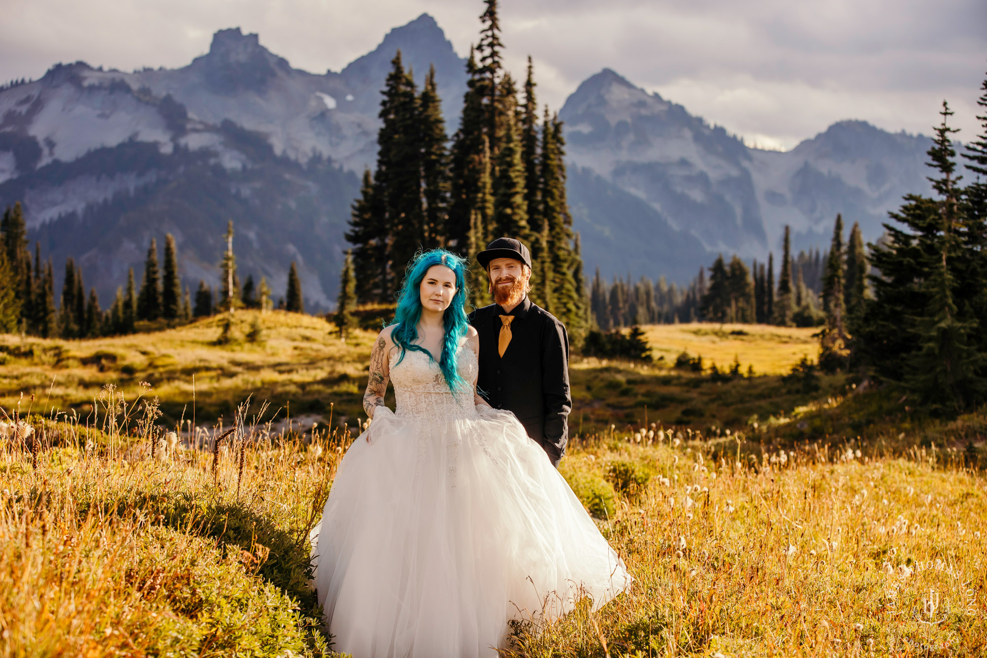 Mount Rainier post wedding session by Seattle wedding photographer James Thomas Long Photography