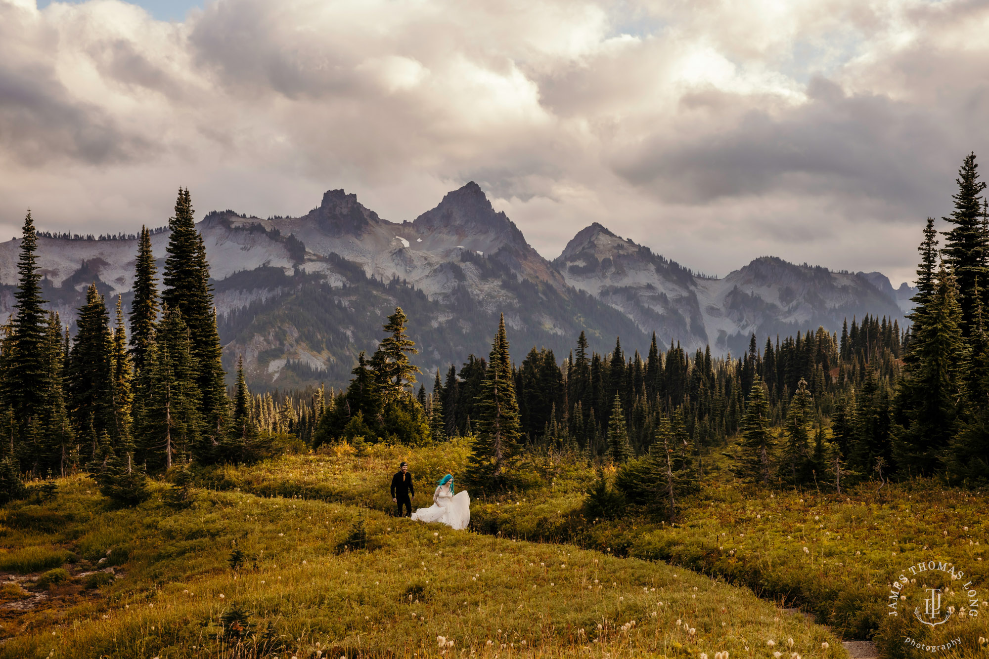 Mount Rainier post wedding session by Seattle wedding photographer James Thomas Long Photography