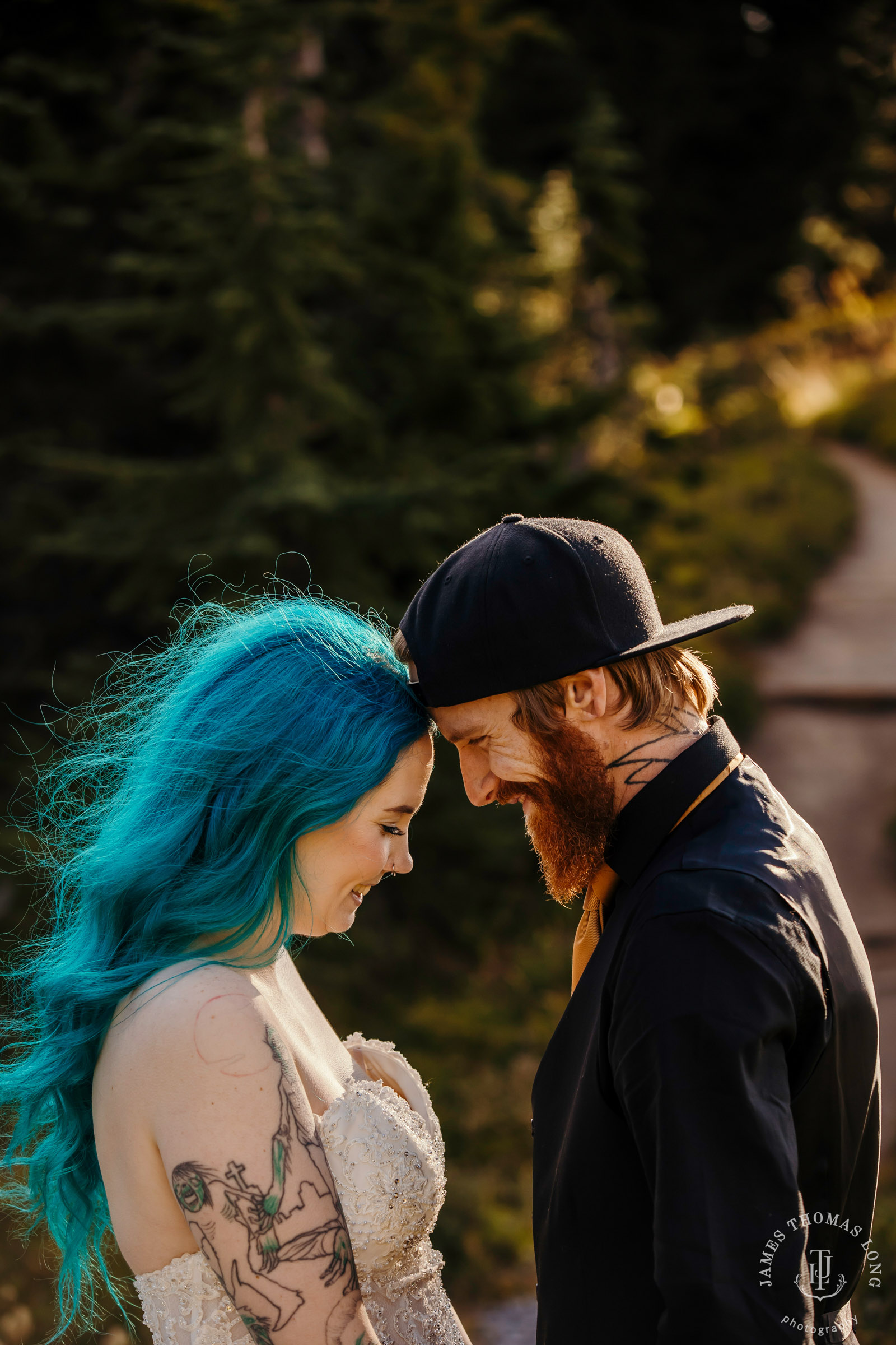 Mount Rainier post wedding session by Seattle wedding photographer James Thomas Long Photography