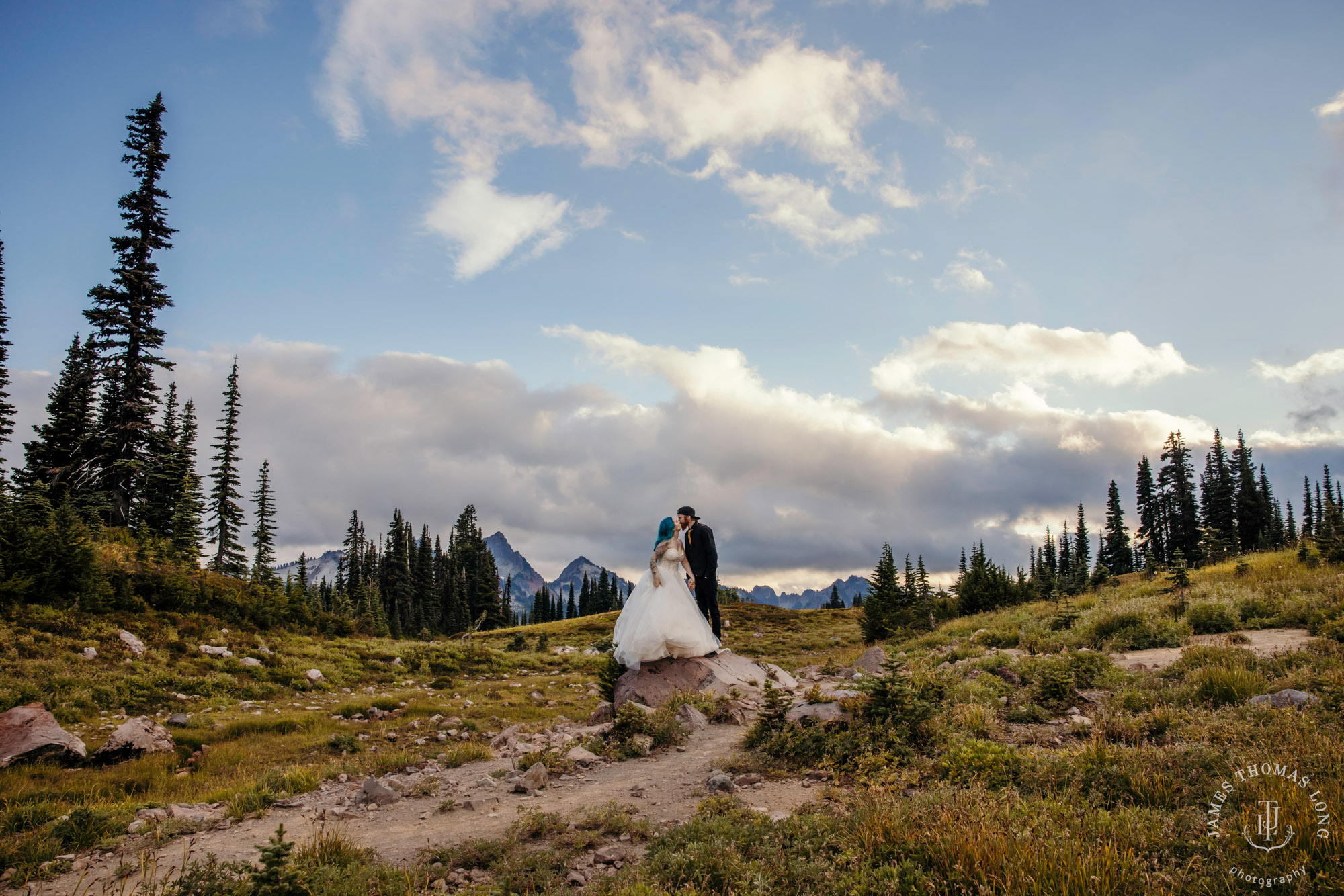 Mount Rainier post wedding session by Seattle wedding photographer James Thomas Long Photography