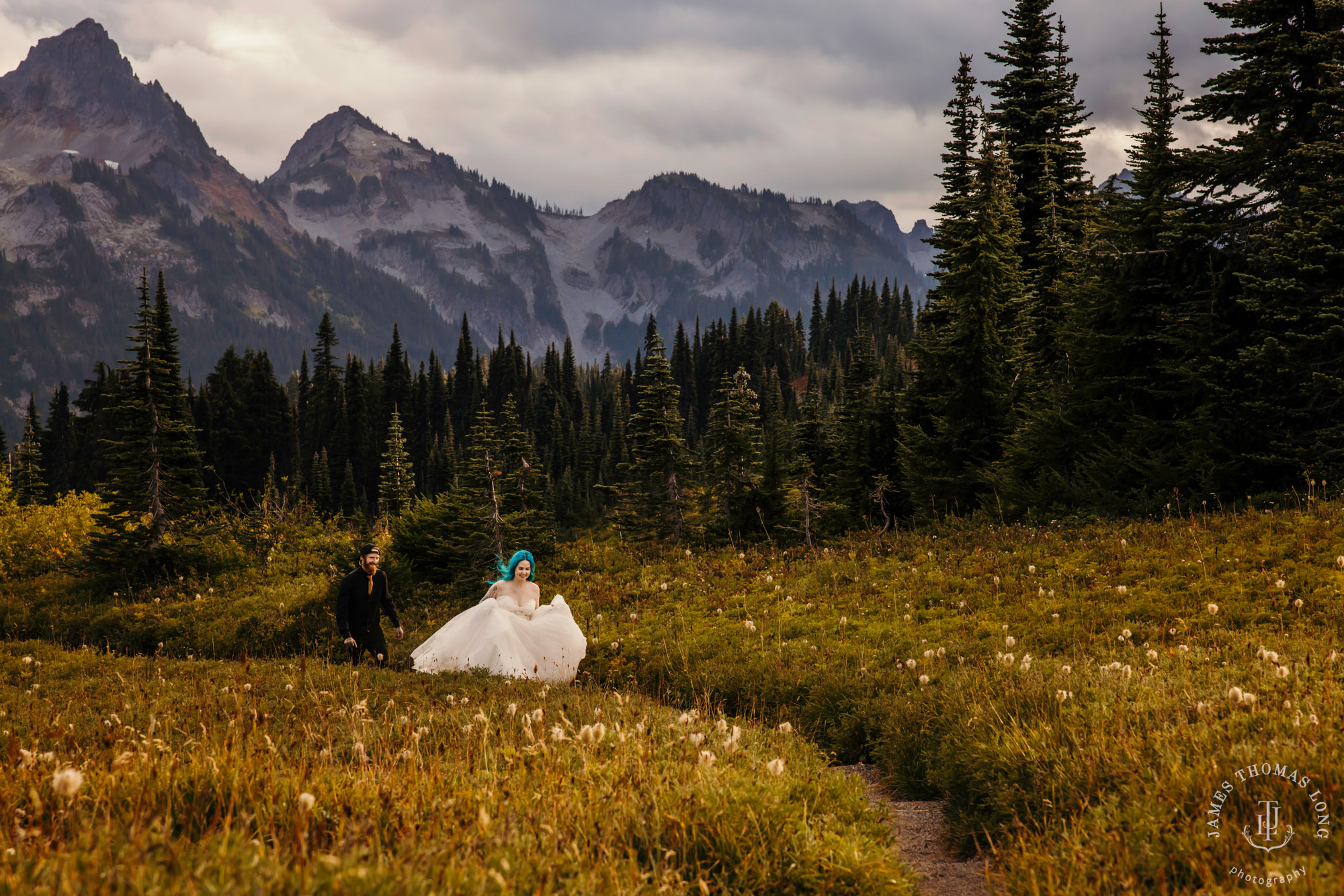 Mount Rainier post wedding session by Seattle wedding photographer James Thomas Long Photography