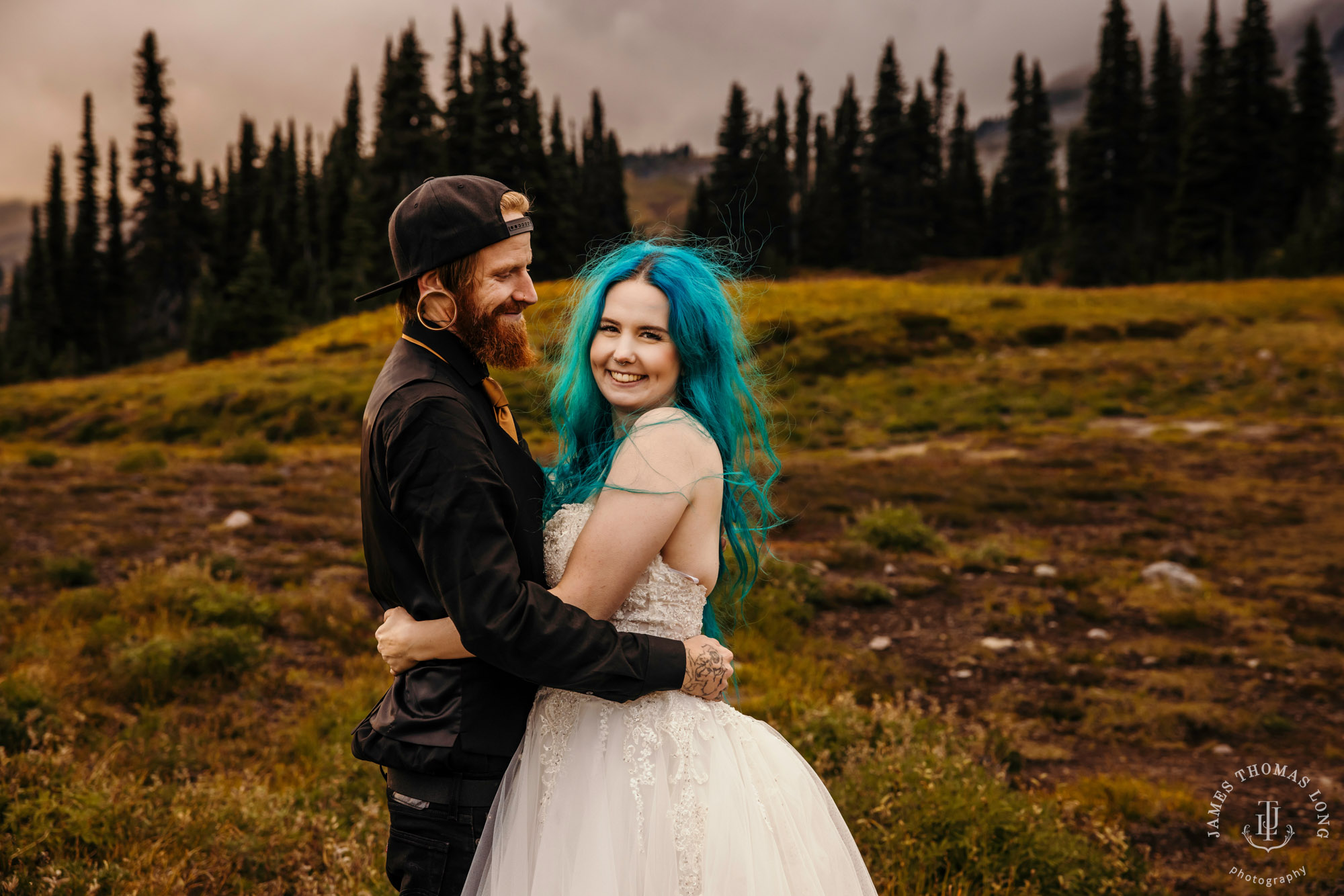 Mount Rainier post wedding session by Seattle wedding photographer James Thomas Long Photography