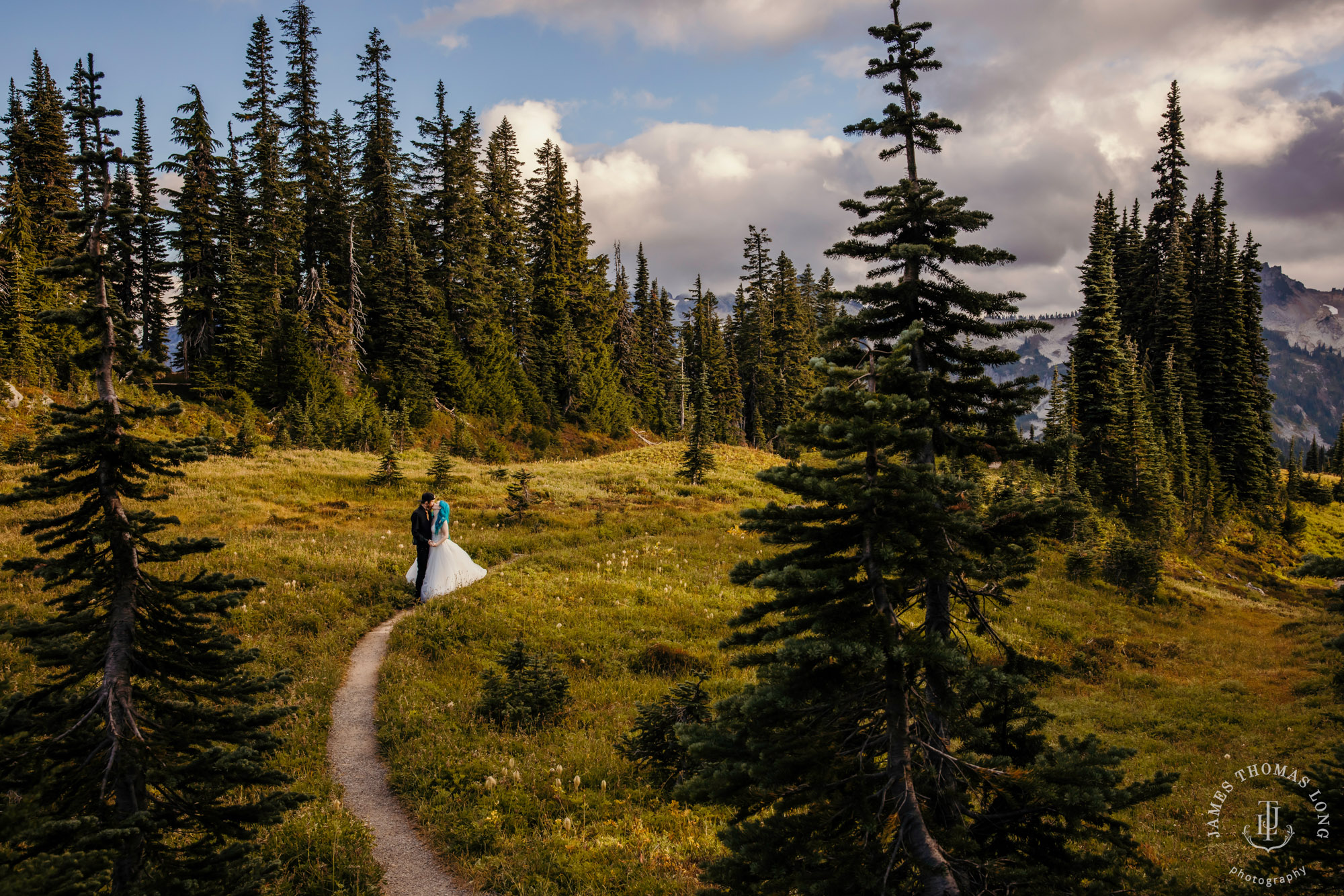 Mount Rainier post wedding session by Seattle wedding photographer James Thomas Long Photography