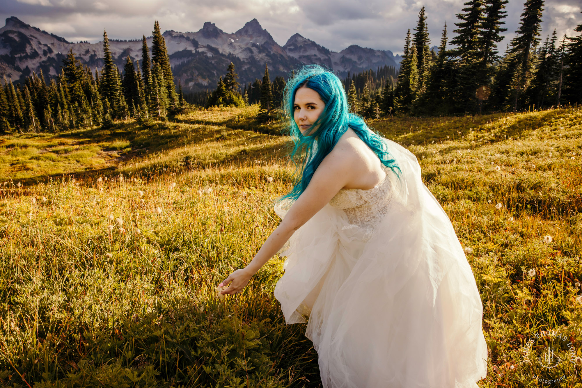 Mount Rainier post wedding session by Seattle wedding photographer James Thomas Long Photography