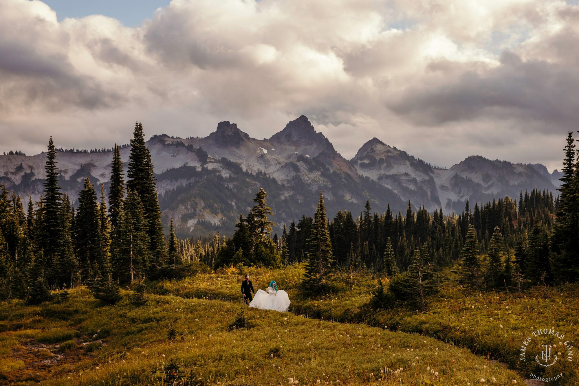 Mount Rainier post wedding session by Seattle wedding photographer James Thomas Long Photography