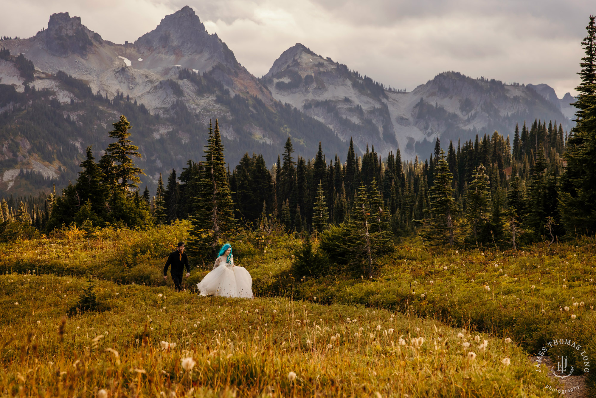 Mount Rainier post wedding session by Seattle wedding photographer James Thomas Long Photography