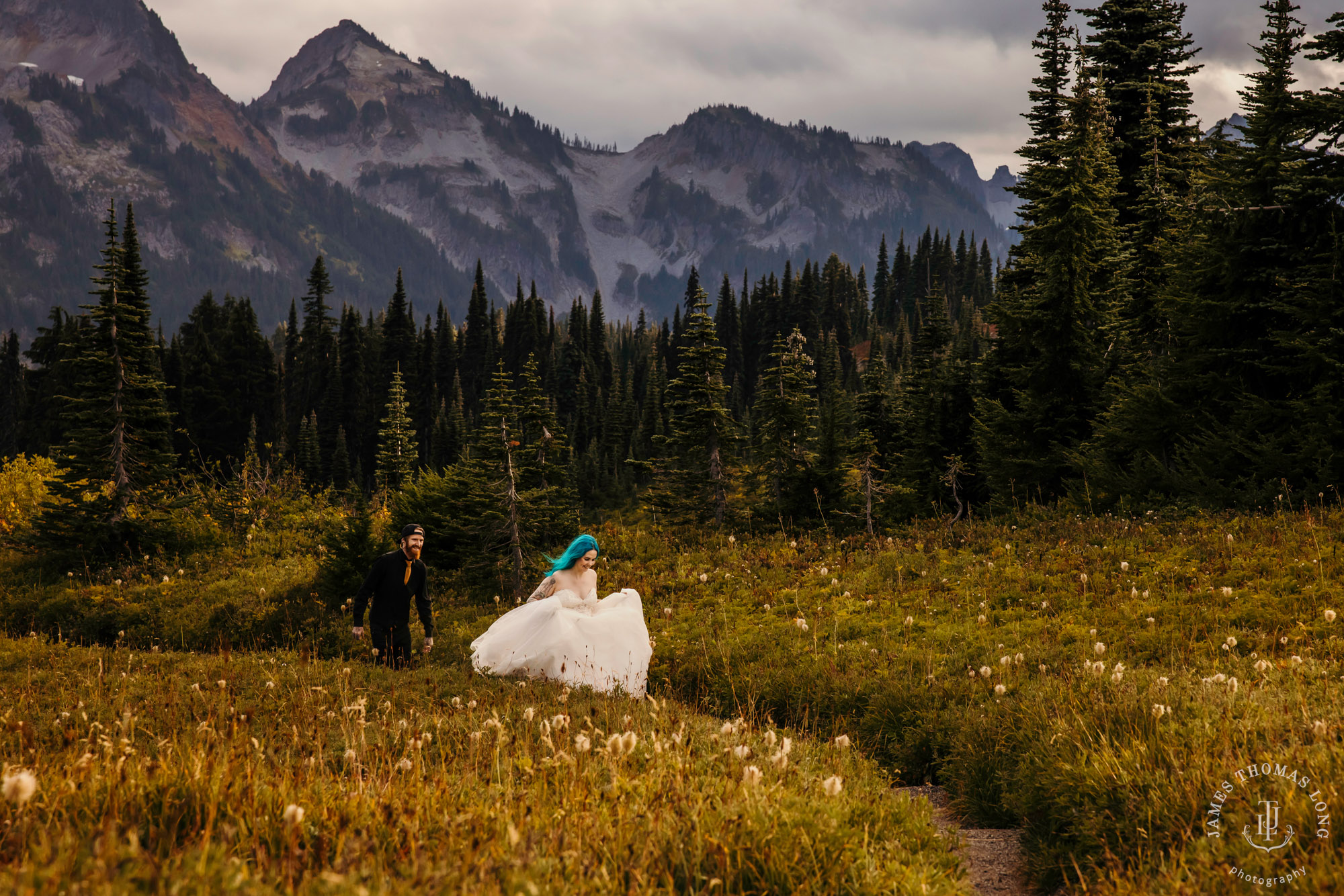 Mount Rainier post wedding session by Seattle wedding photographer James Thomas Long Photography