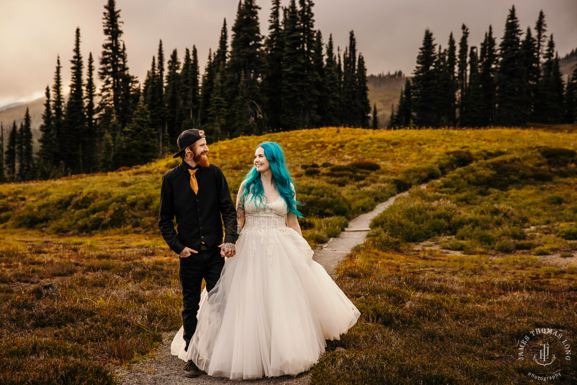 Mount Rainier post wedding session by Seattle wedding photographer James Thomas Long Photography