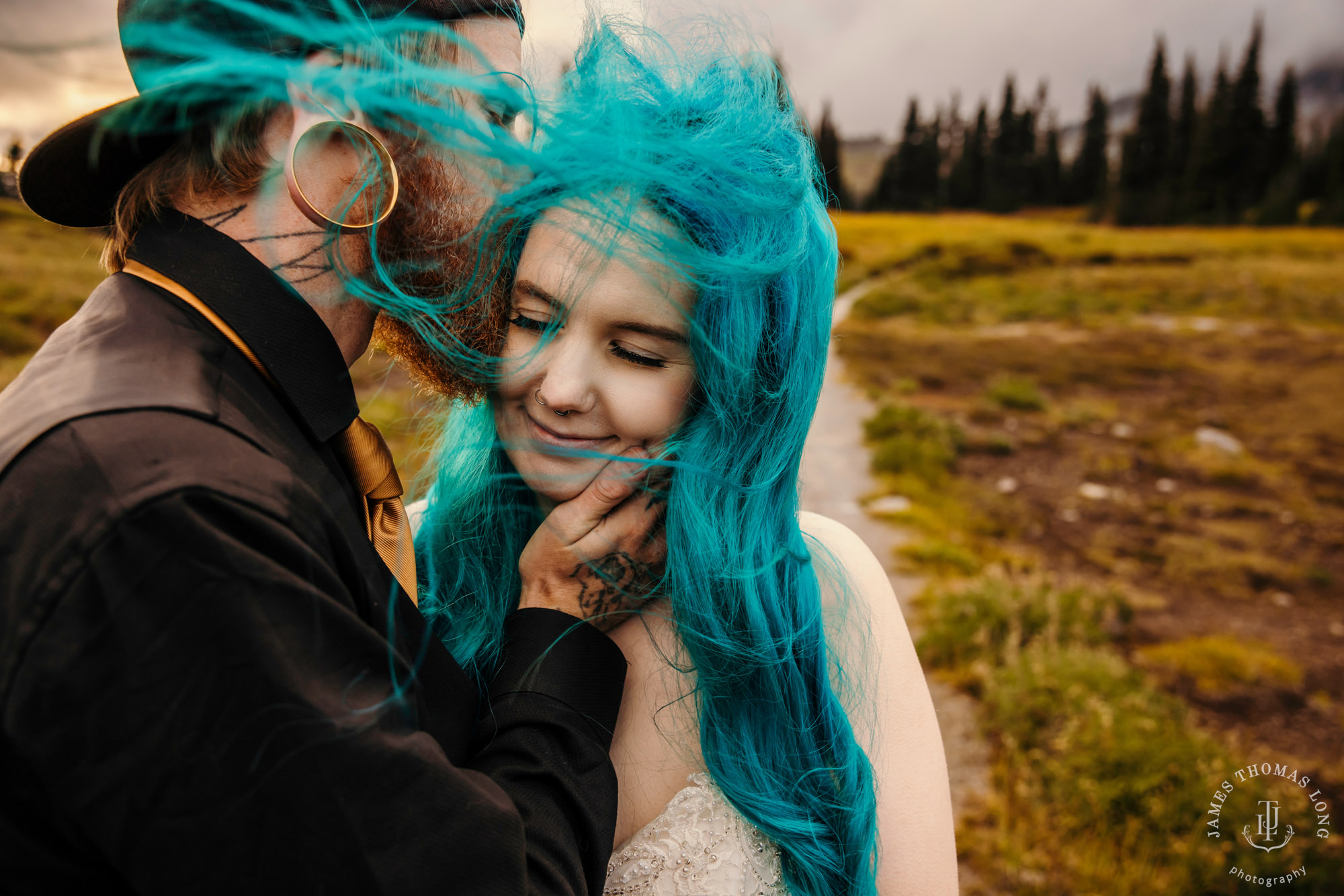 Mount Rainier post wedding session by Seattle wedding photographer James Thomas Long Photography