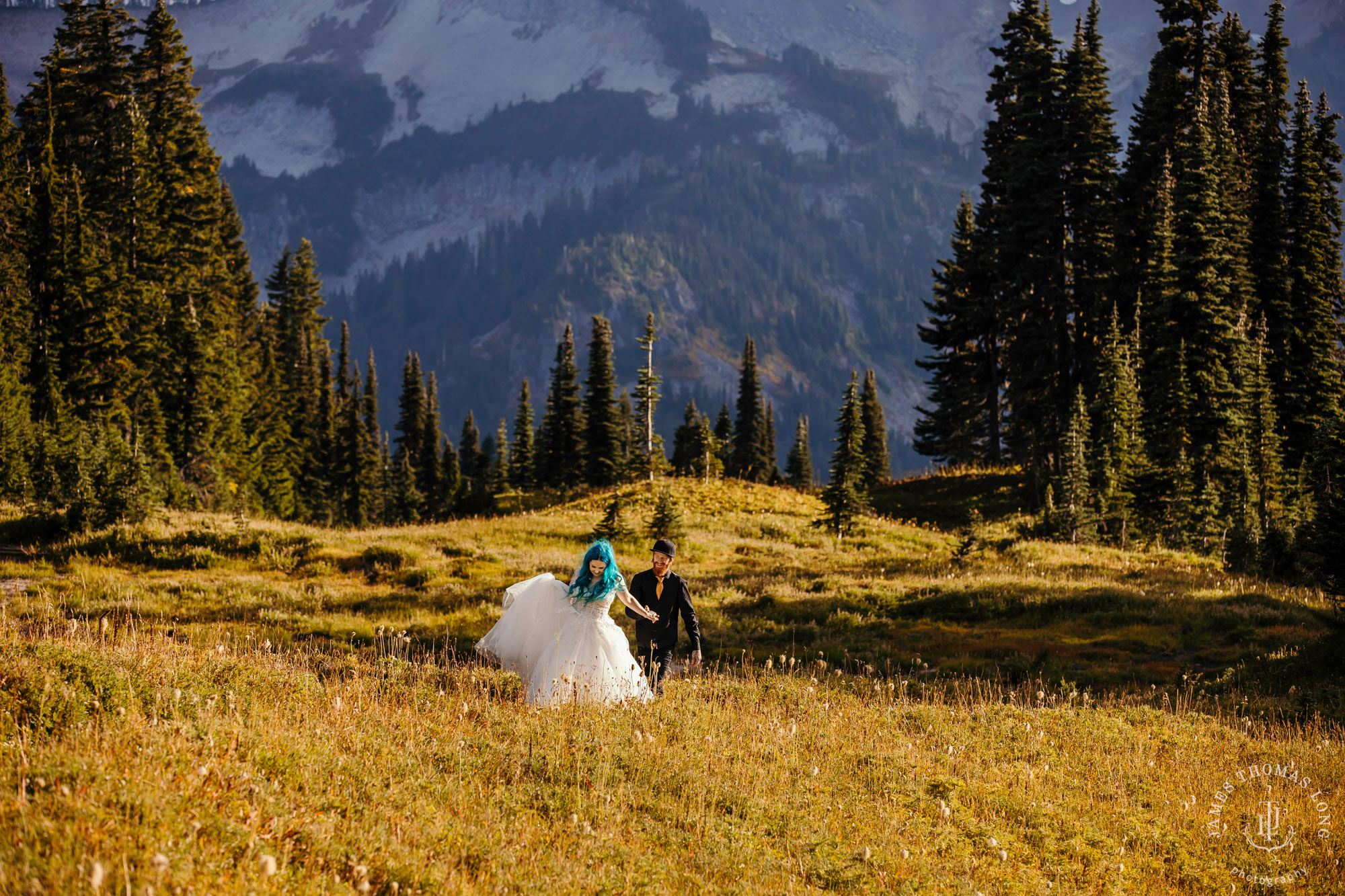 Mount Rainier post wedding session by Seattle wedding photographer James Thomas Long Photography