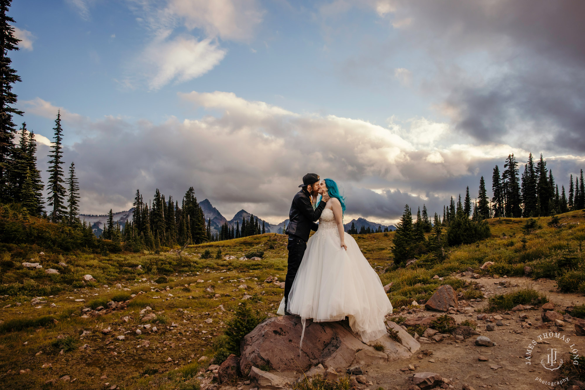 Mount Rainier post wedding session by Seattle wedding photographer James Thomas Long Photography