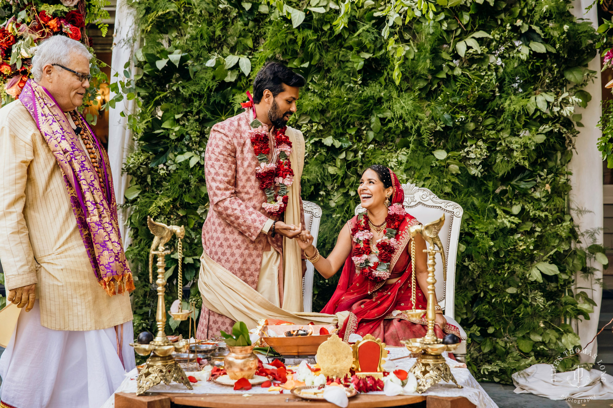 Seattle Hindu wedding by Seattle wedding photographer James Thomas Long Photography