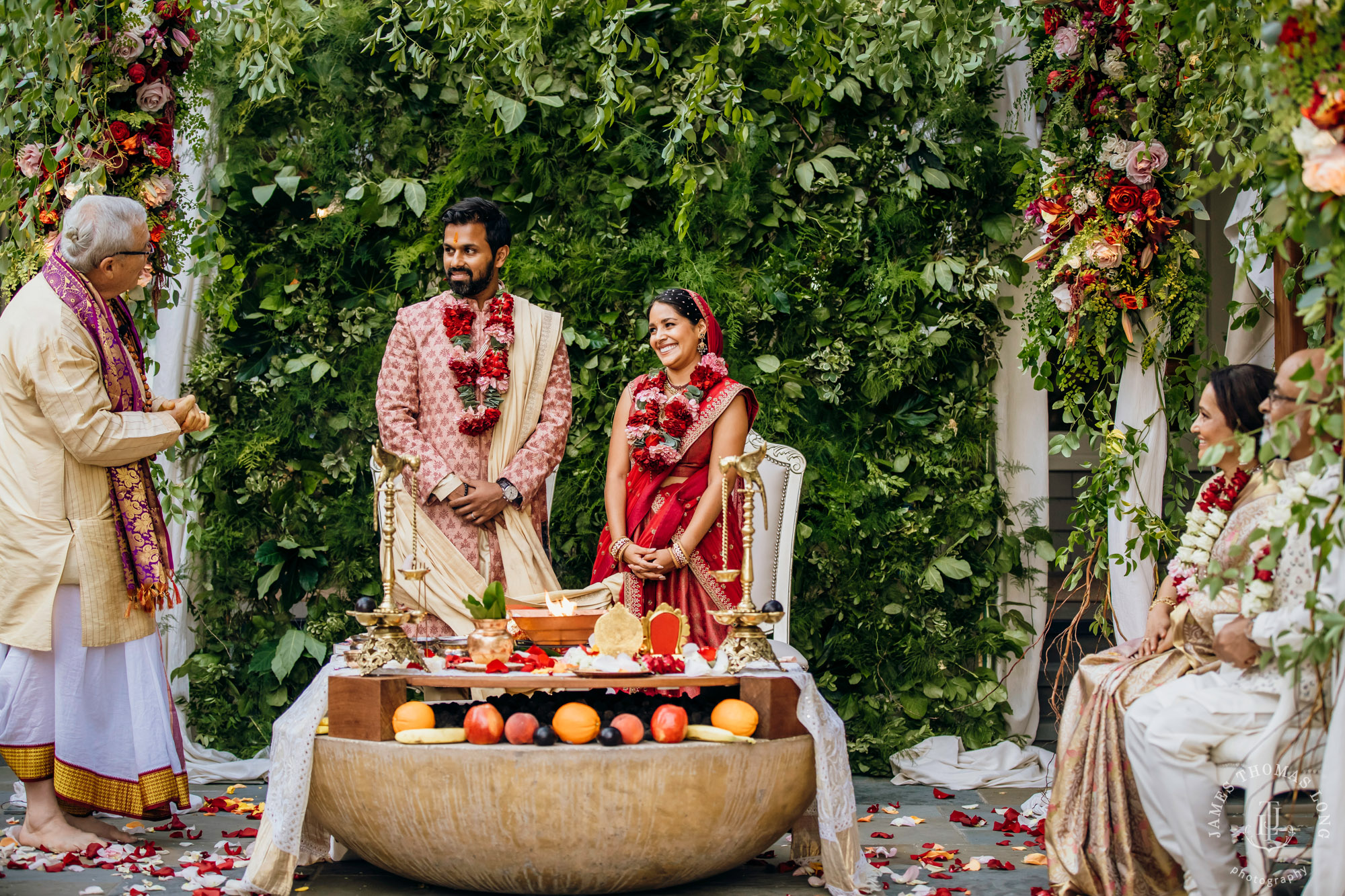 Seattle Hindu wedding by Seattle wedding photographer James Thomas Long Photography