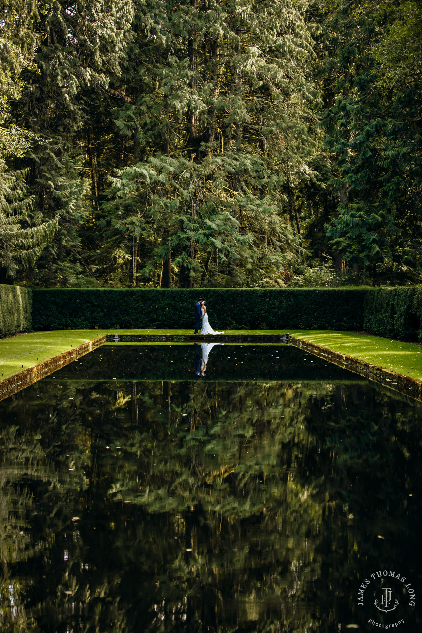 Bloedel Reserve Bainbridge Island wedding by Seattle wedding photographer James Thomas Long Photography