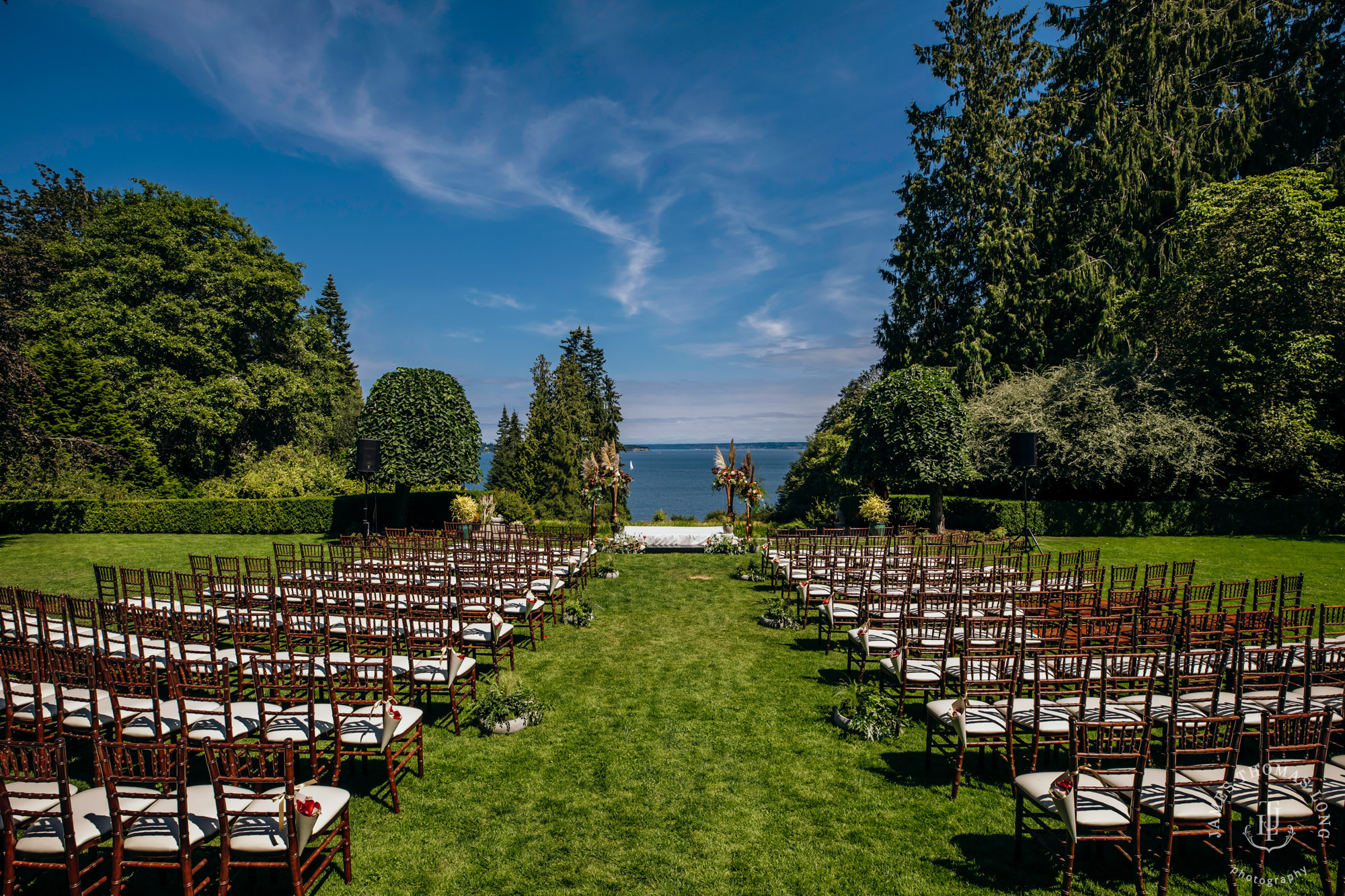 Bloedel Reserve Bainbridge Island wedding by Seattle wedding photographer James Thomas Long Photography