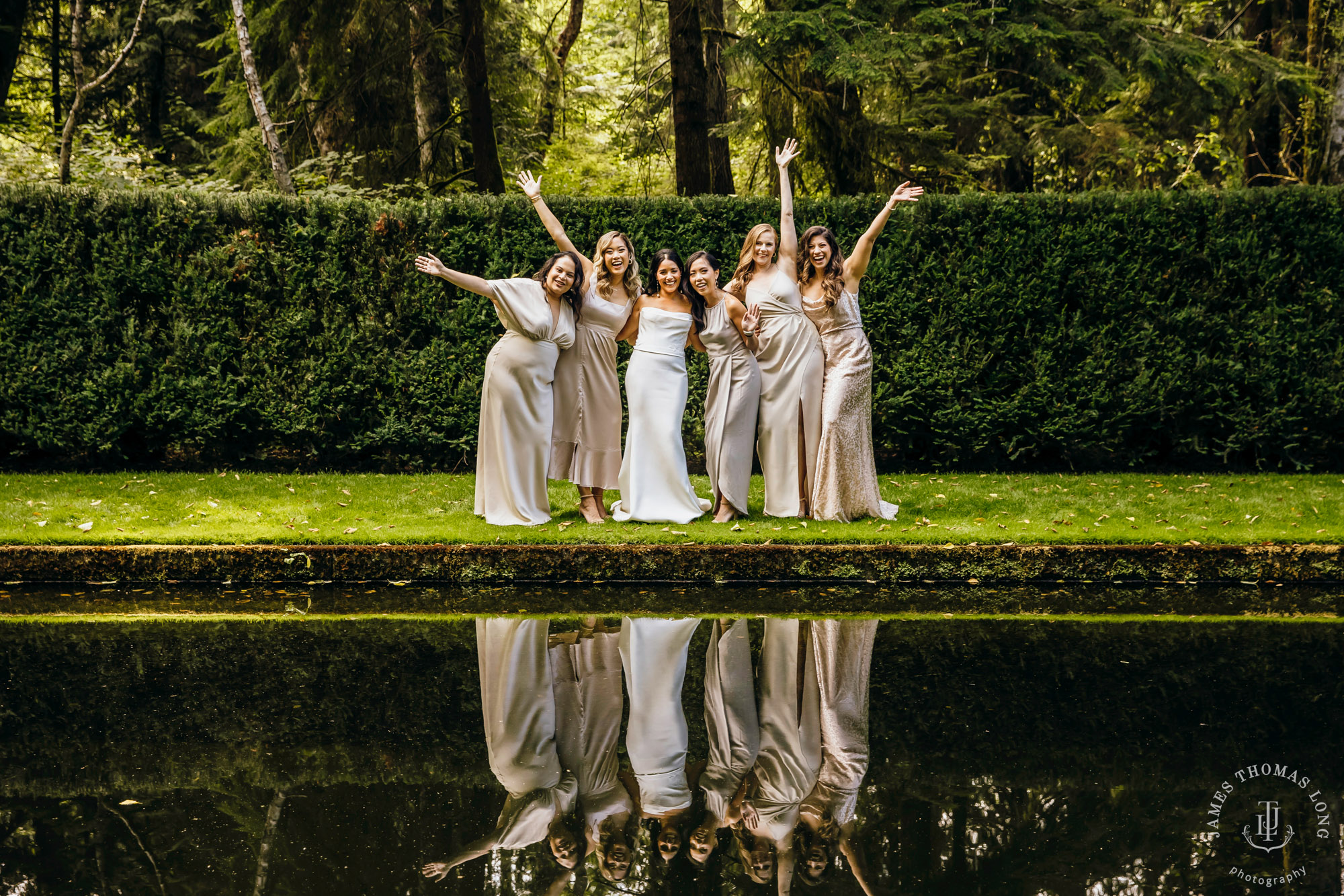 Bloedel Reserve Bainbridge Island wedding by Seattle wedding photographer James Thomas Long Photography