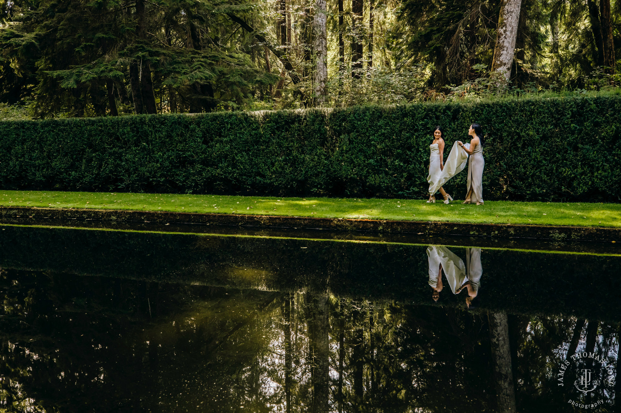 Bloedel Reserve Bainbridge Island wedding by Seattle wedding photographer James Thomas Long Photography