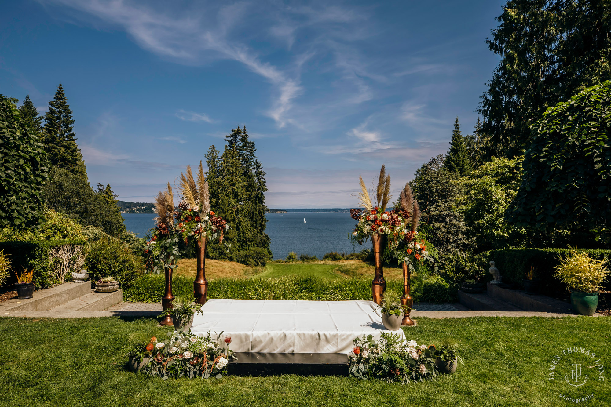 Bloedel Reserve Bainbridge Island wedding by Seattle wedding photographer James Thomas Long Photography