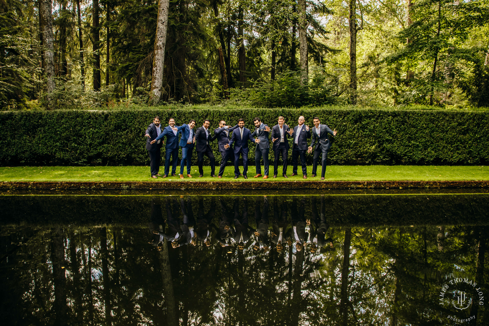 Bloedel Reserve Bainbridge Island wedding by Seattle wedding photographer James Thomas Long Photography