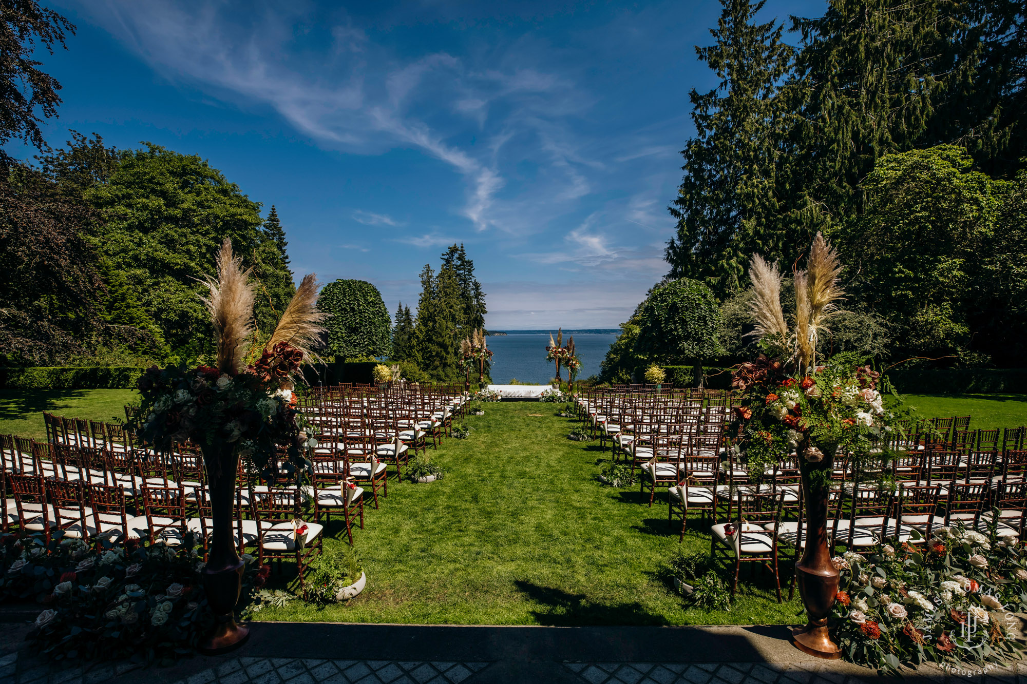 Bloedel Reserve Bainbridge Island wedding by Seattle wedding photographer James Thomas Long Photography