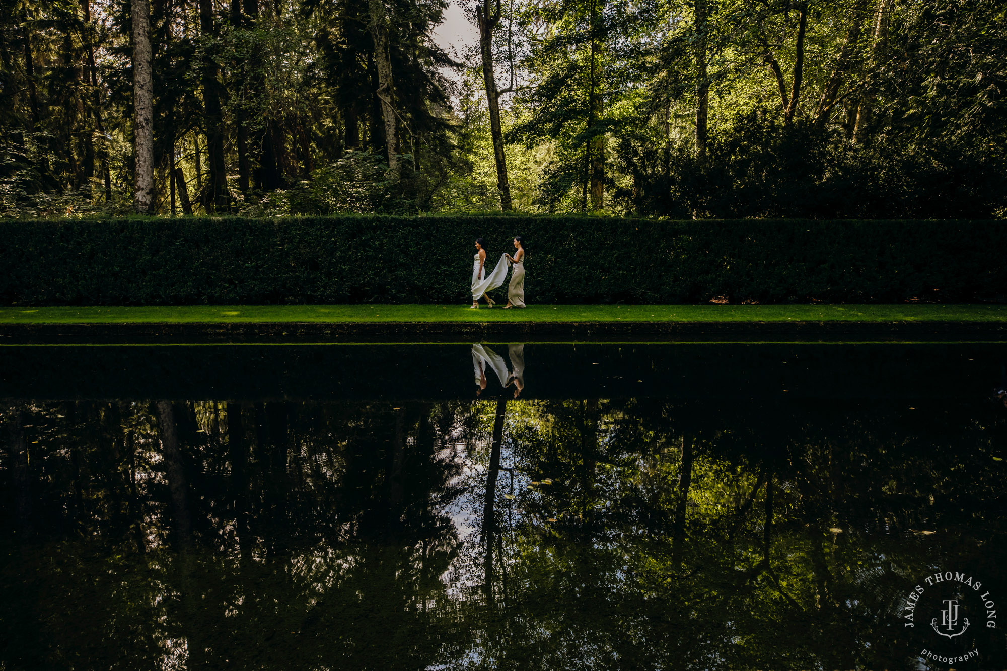 Bloedel Reserve Bainbridge Island wedding by Seattle wedding photographer James Thomas Long Photography