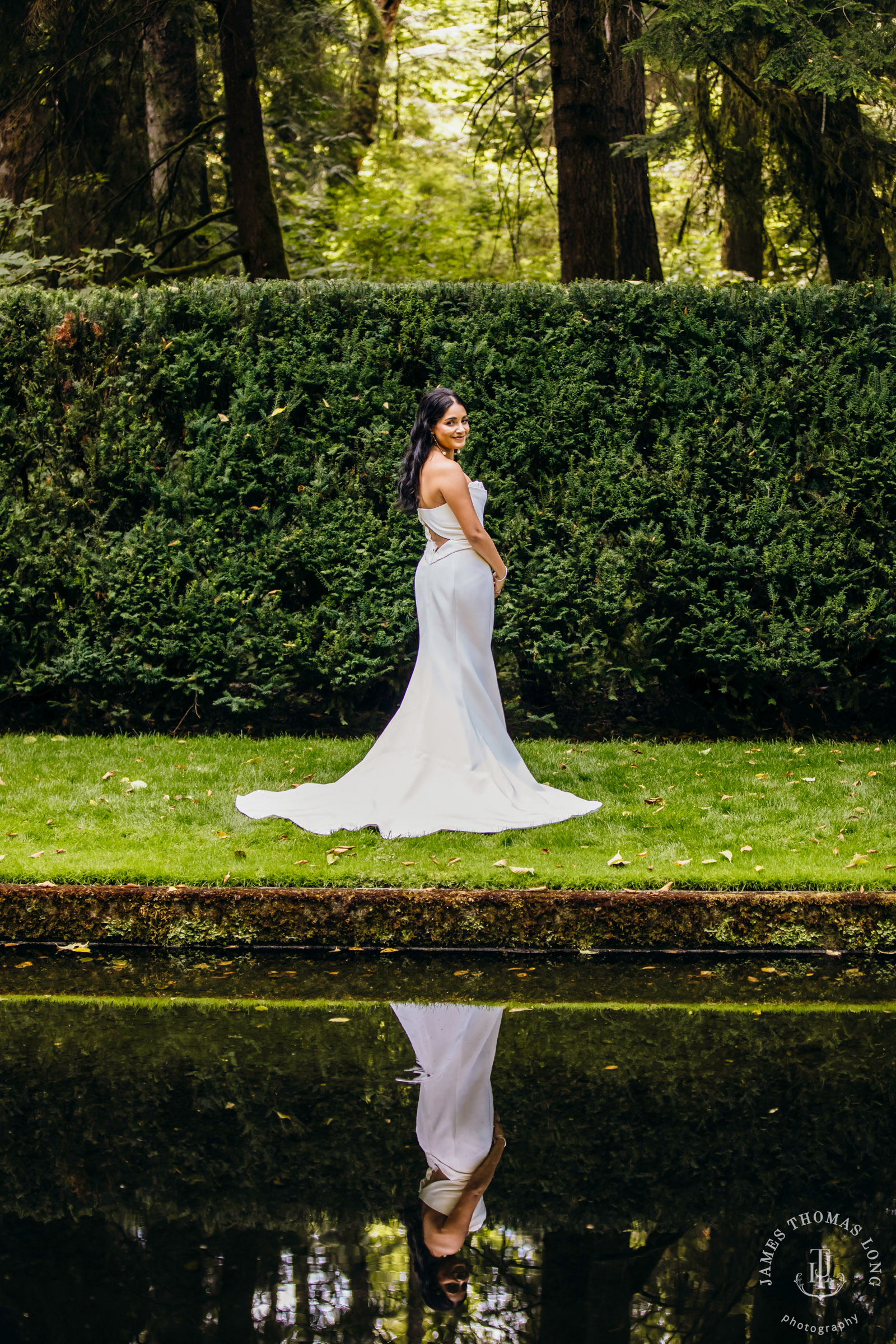 Bloedel Reserve Bainbridge Island wedding by Seattle wedding photographer James Thomas Long Photography