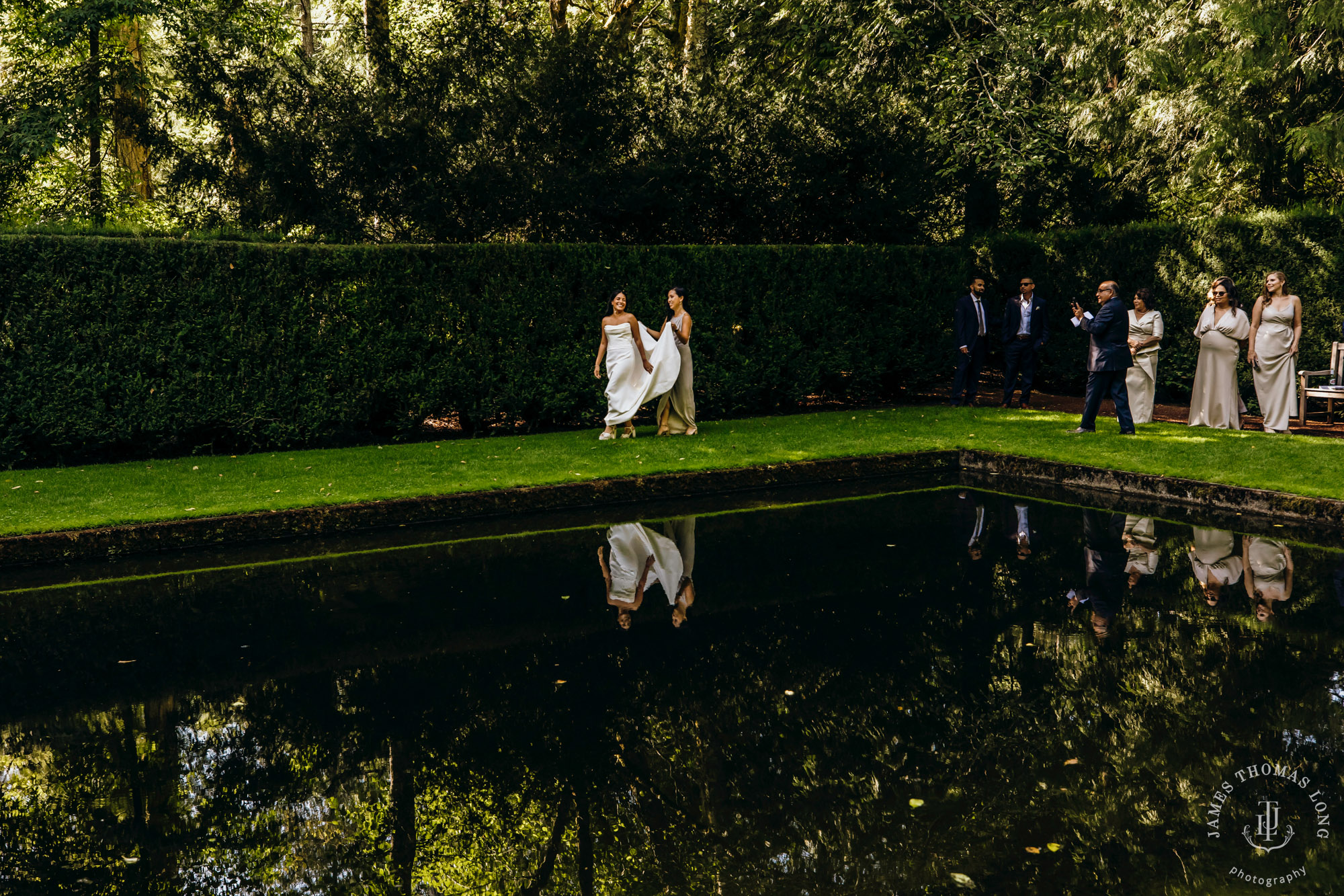 Bloedel Reserve Bainbridge Island wedding by Seattle wedding photographer James Thomas Long Photography