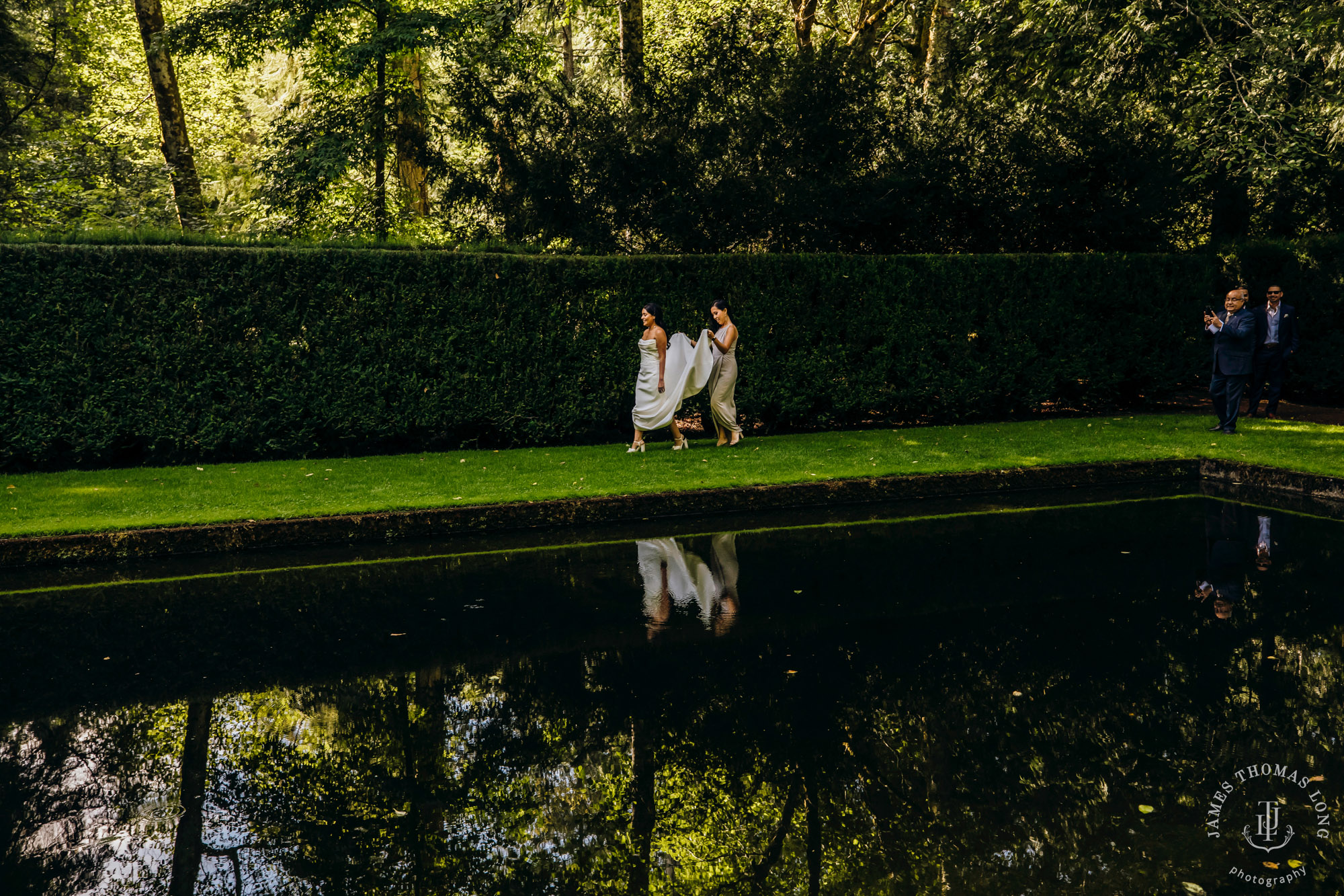 Bloedel Reserve Bainbridge Island wedding by Seattle wedding photographer James Thomas Long Photography