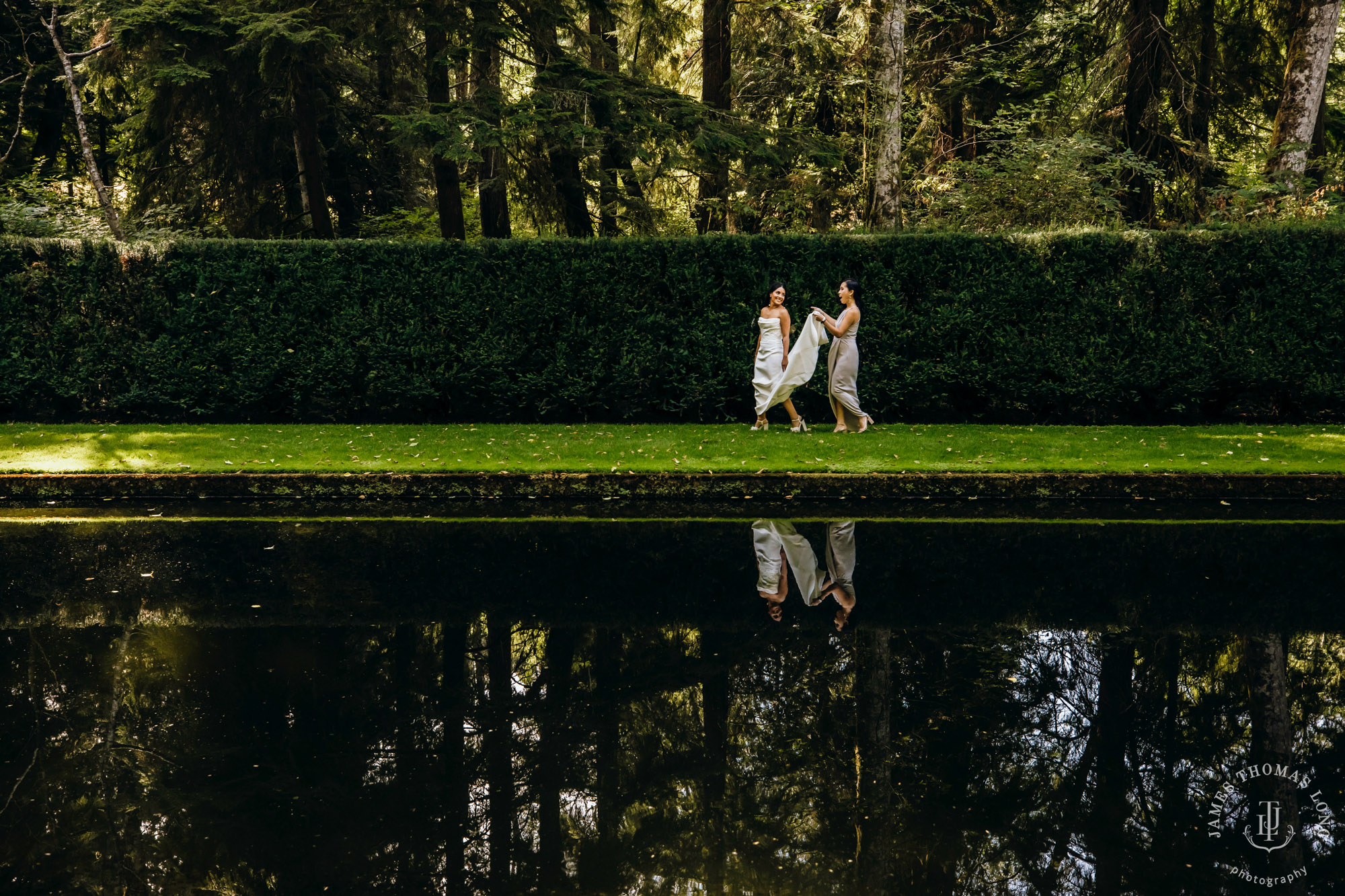 Bloedel Reserve Bainbridge Island wedding by Seattle wedding photographer James Thomas Long Photography