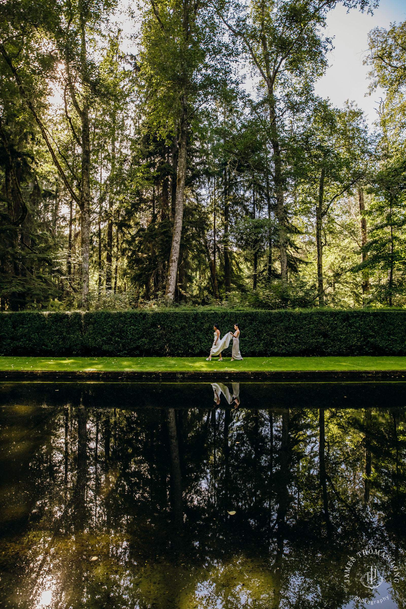 Bloedel Reserve Bainbridge Island wedding by Seattle wedding photographer James Thomas Long Photography